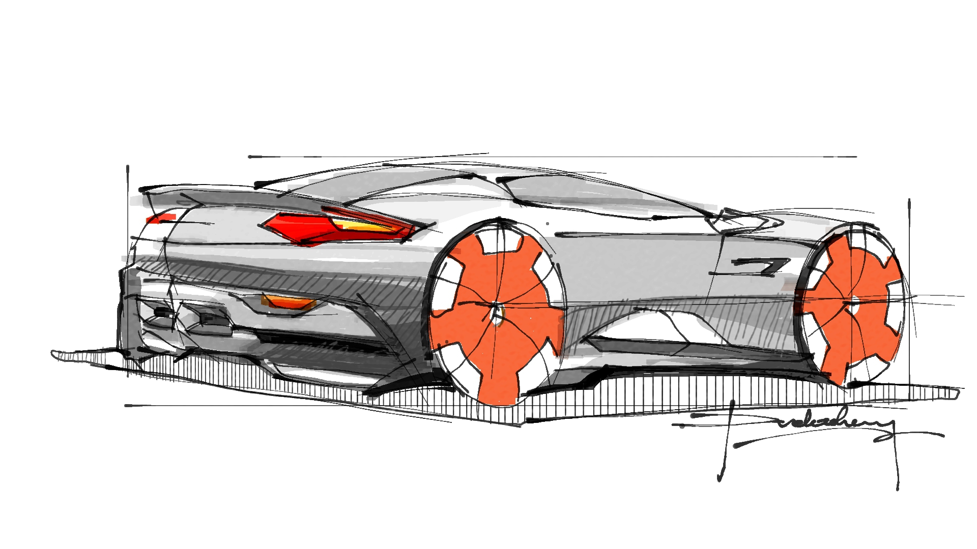 Hand drawn sketch, product sketch，