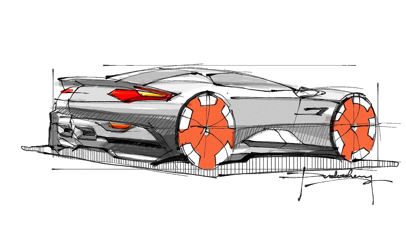 Hand drawn sketch, product sketch，