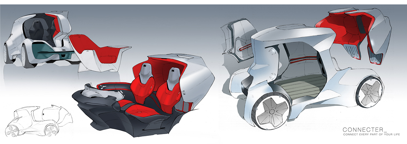 Hand drawn，automobile，effect，