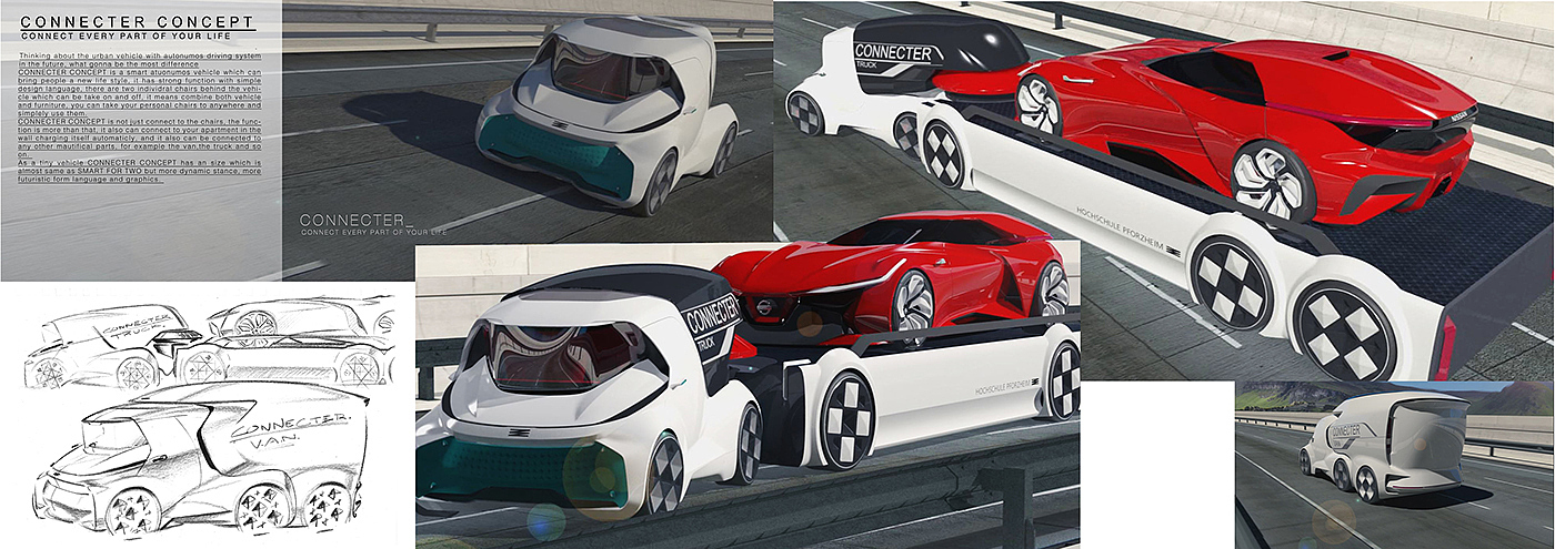 Hand drawn，automobile，effect，