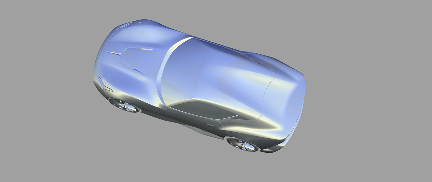 Matteo Drovetto，Ferrari，3D modeling，visualization，Automobile design，Ferrari Concept，Streamlined design，