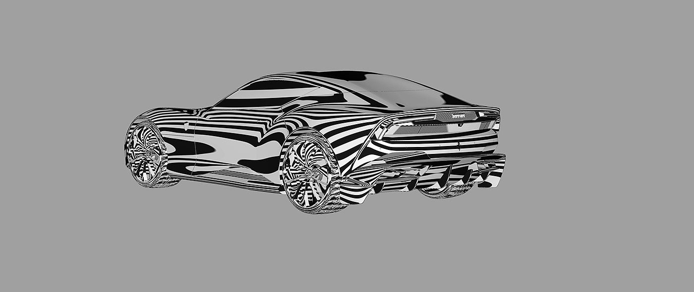 Matteo Drovetto，Ferrari，3D modeling，visualization，Automobile design，Ferrari Concept，Streamlined design，