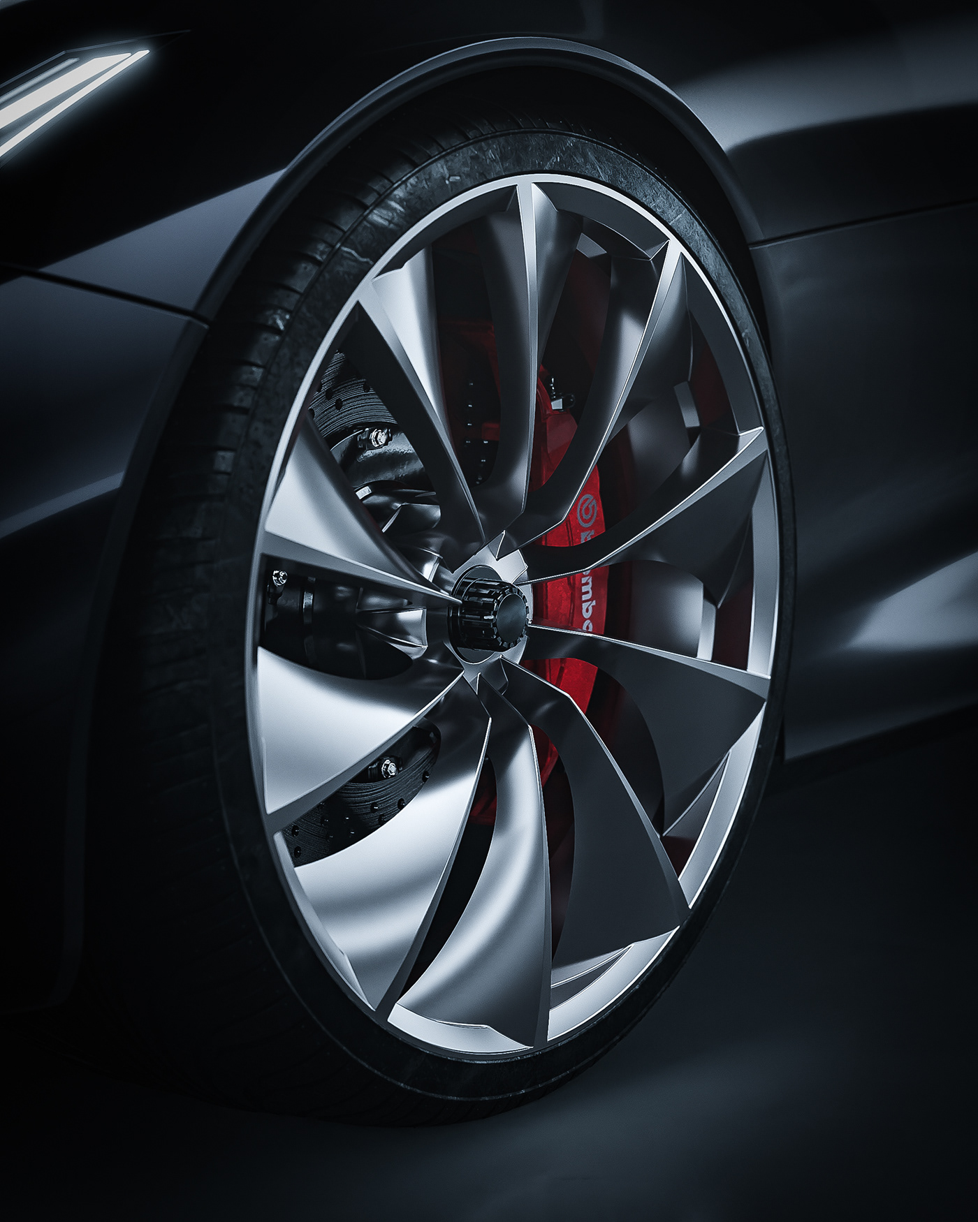 Matteo Drovetto，Ferrari，3D modeling，visualization，Automobile design，Ferrari Concept，Streamlined design，