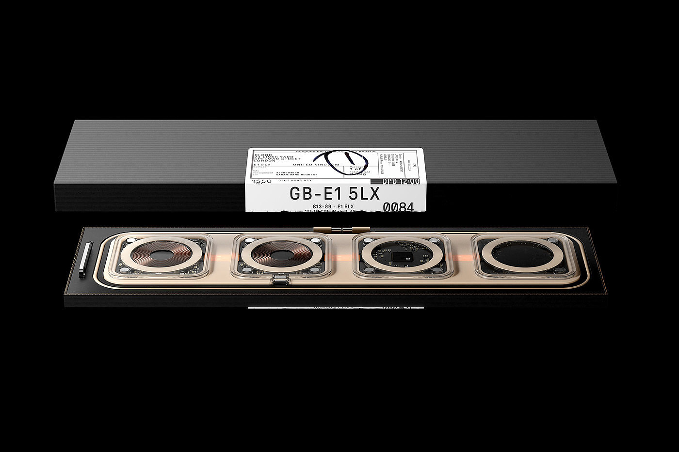 Blond Ltd，Folding wireless charger，product design，Foldable design，industrial design，packing design，PLA material，Recyclable design，