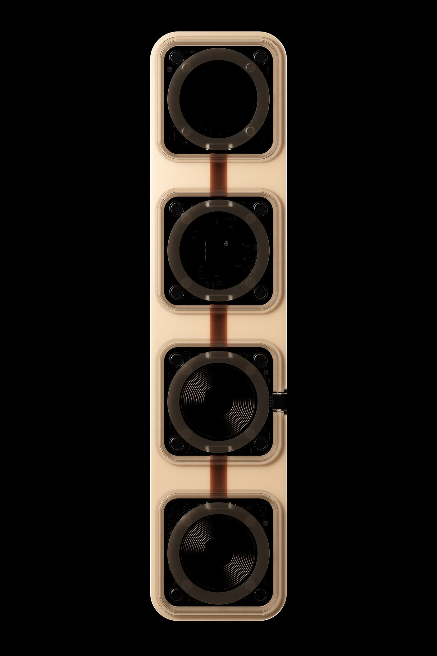 Blond Ltd，Folding wireless charger，product design，Foldable design，industrial design，packing design，PLA material，Recyclable design，