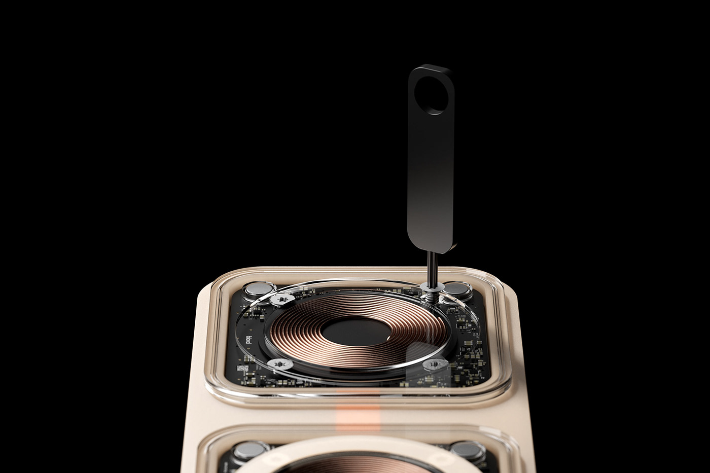 Blond Ltd，Folding wireless charger，product design，Foldable design，industrial design，packing design，PLA material，Recyclable design，