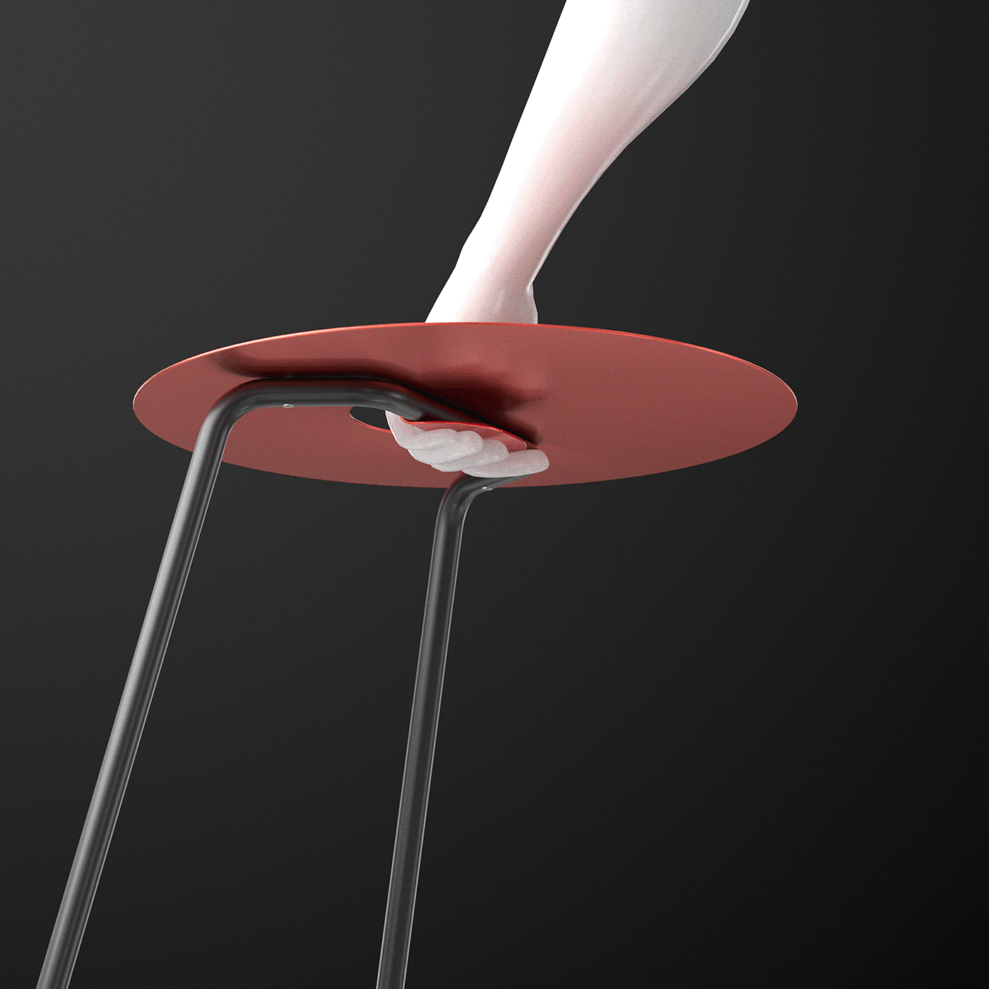 Sea Foam，tea table，Side Table，"Grab"，product design，Ergonomics，