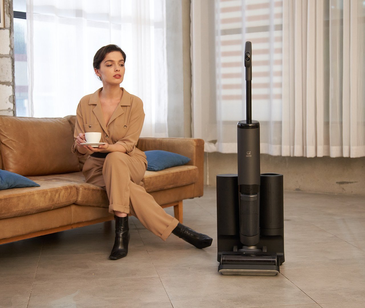OSOTEK Team，product design，OSOTEK HotWave，Intelligent cleaning，Automatically adjust suction，Visual design，4-in-1 mop vacuum cleaner，