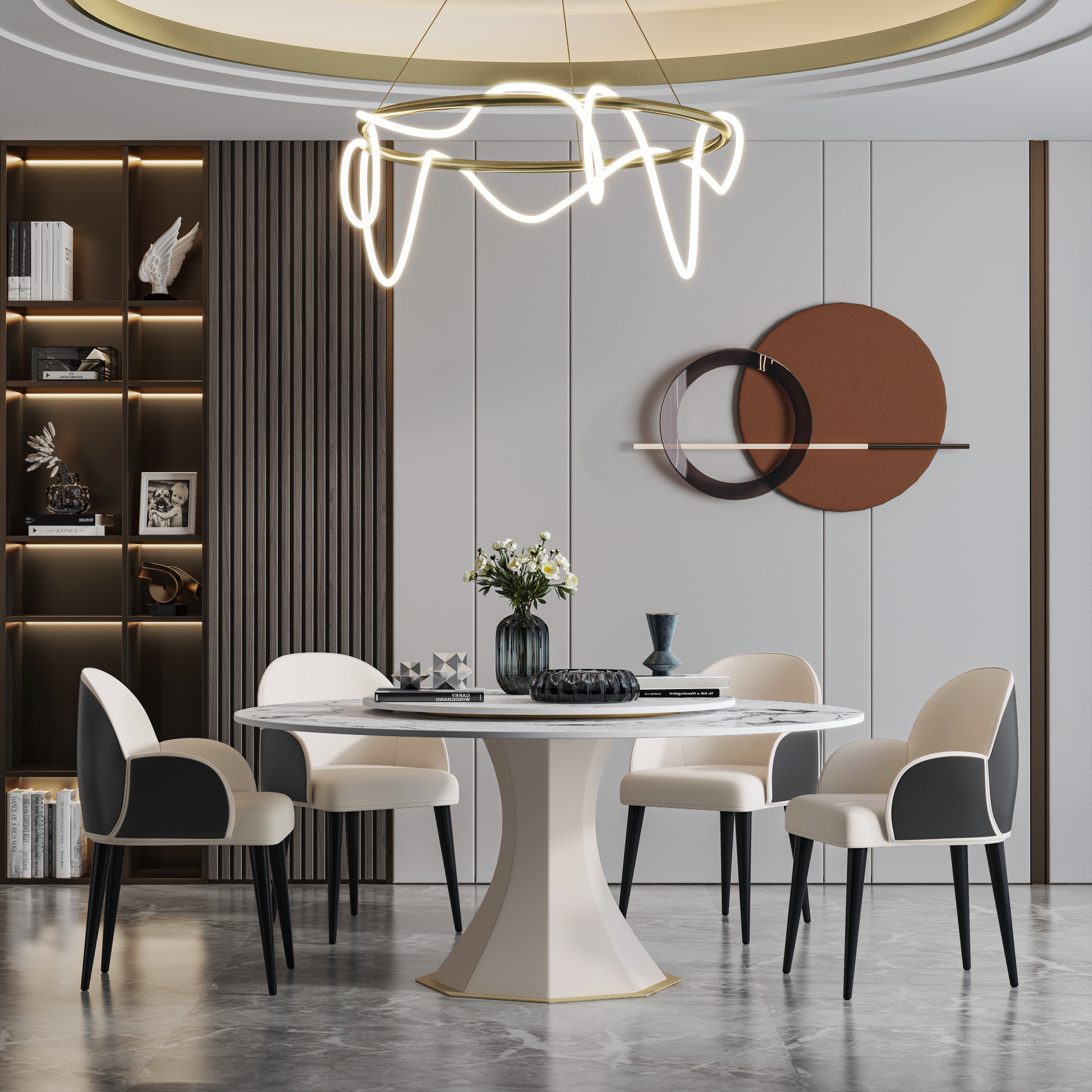 furniture，Light luxury，restaurant，