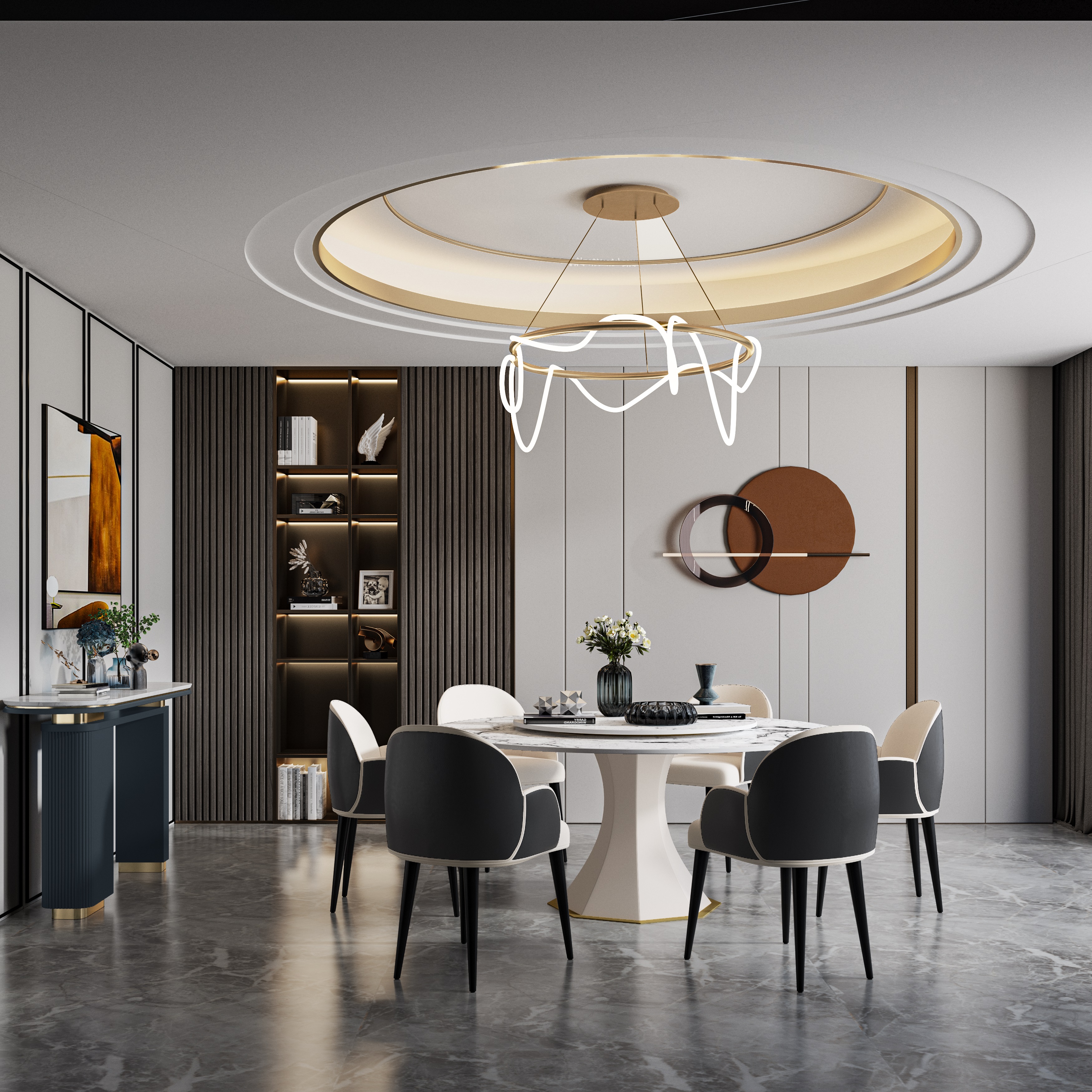 furniture，Light luxury，restaurant，