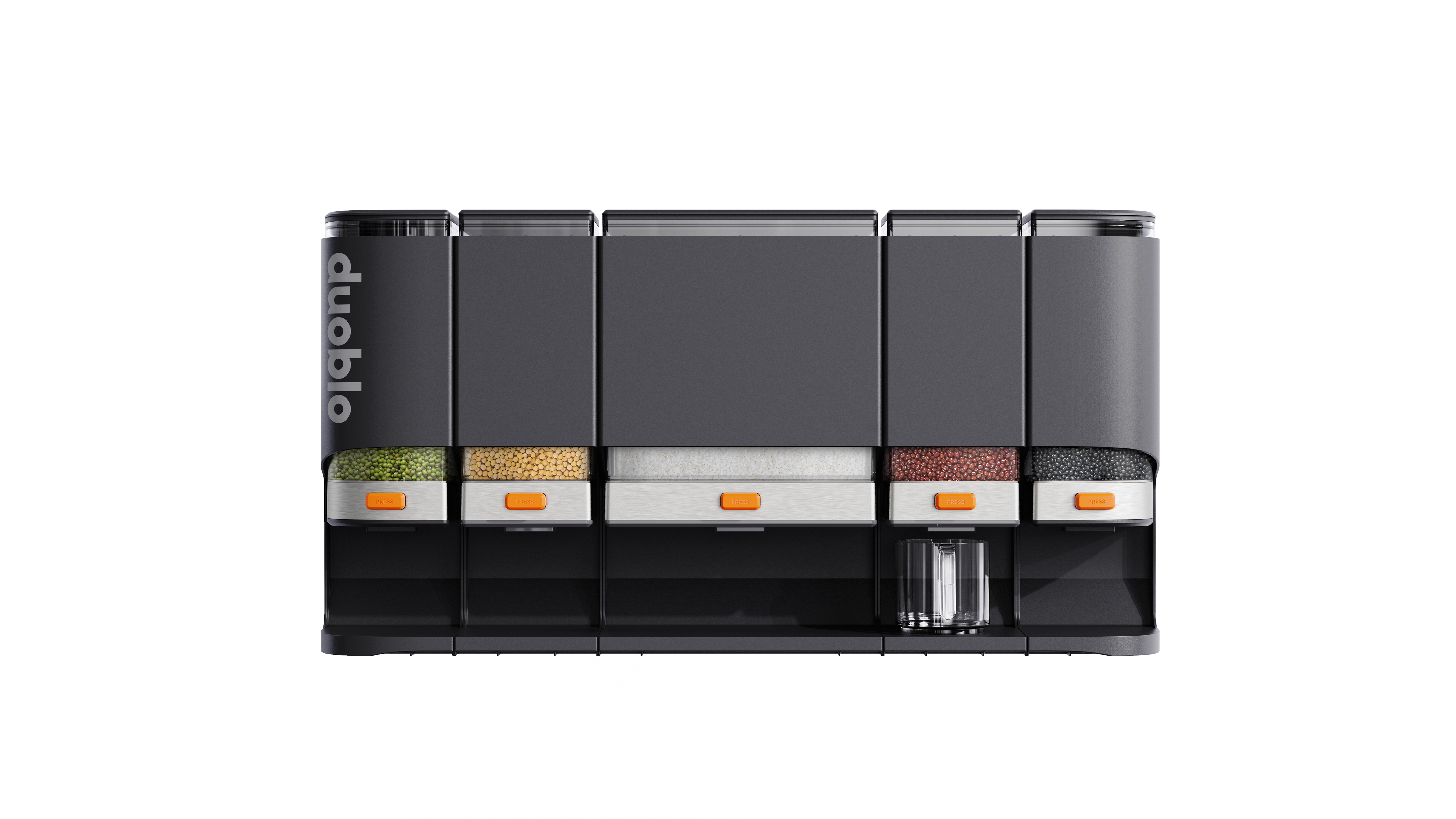 Rice bucket，Wall mounted，Space utilization，Kitchen supplies，Receive，Coarse grain，foodstuff，seal up，