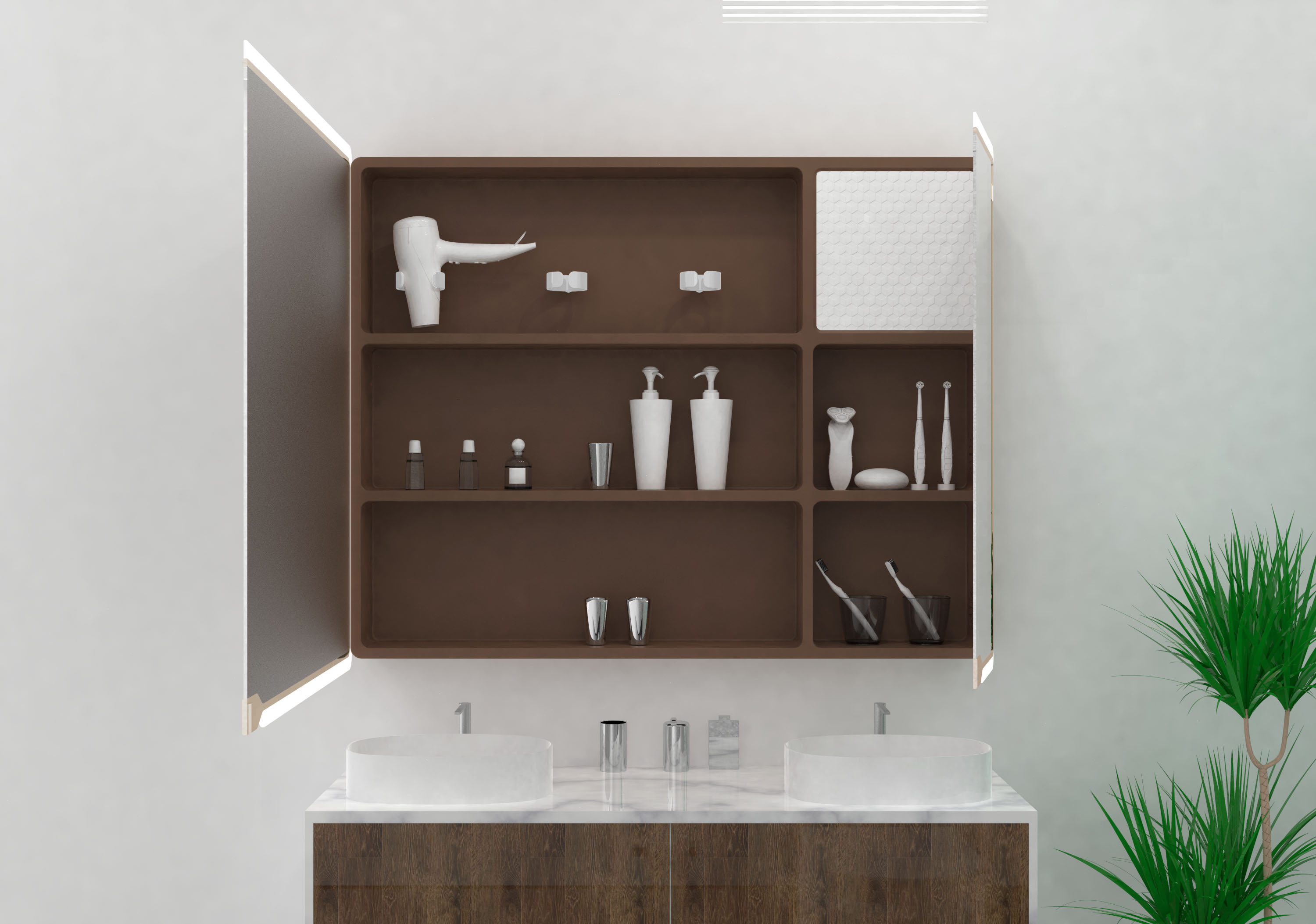 Bathroom cabinet，intelligence，