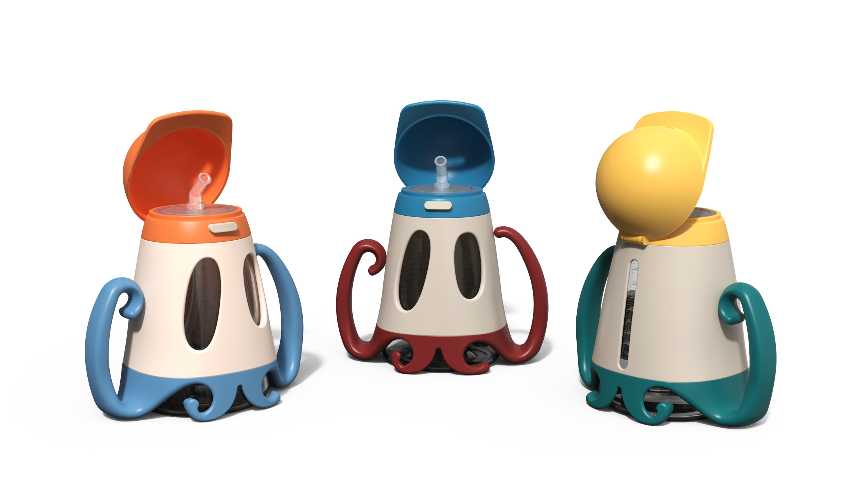 octopus，Water cup，children，