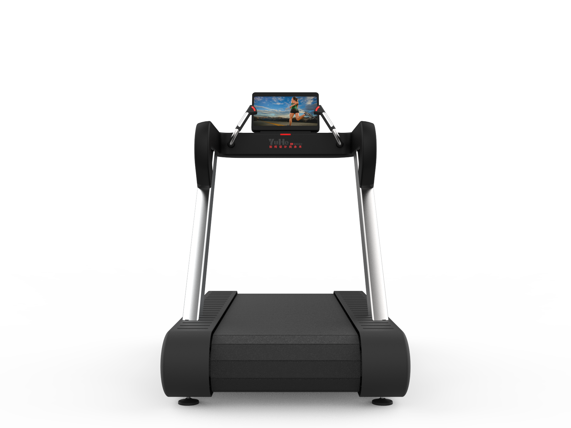 Yu He design，Fitness equipment design，Non moving mechanical commercial treadmill，Mechanical treadmill，Treadmill design，Design of Yuhe treadmill，