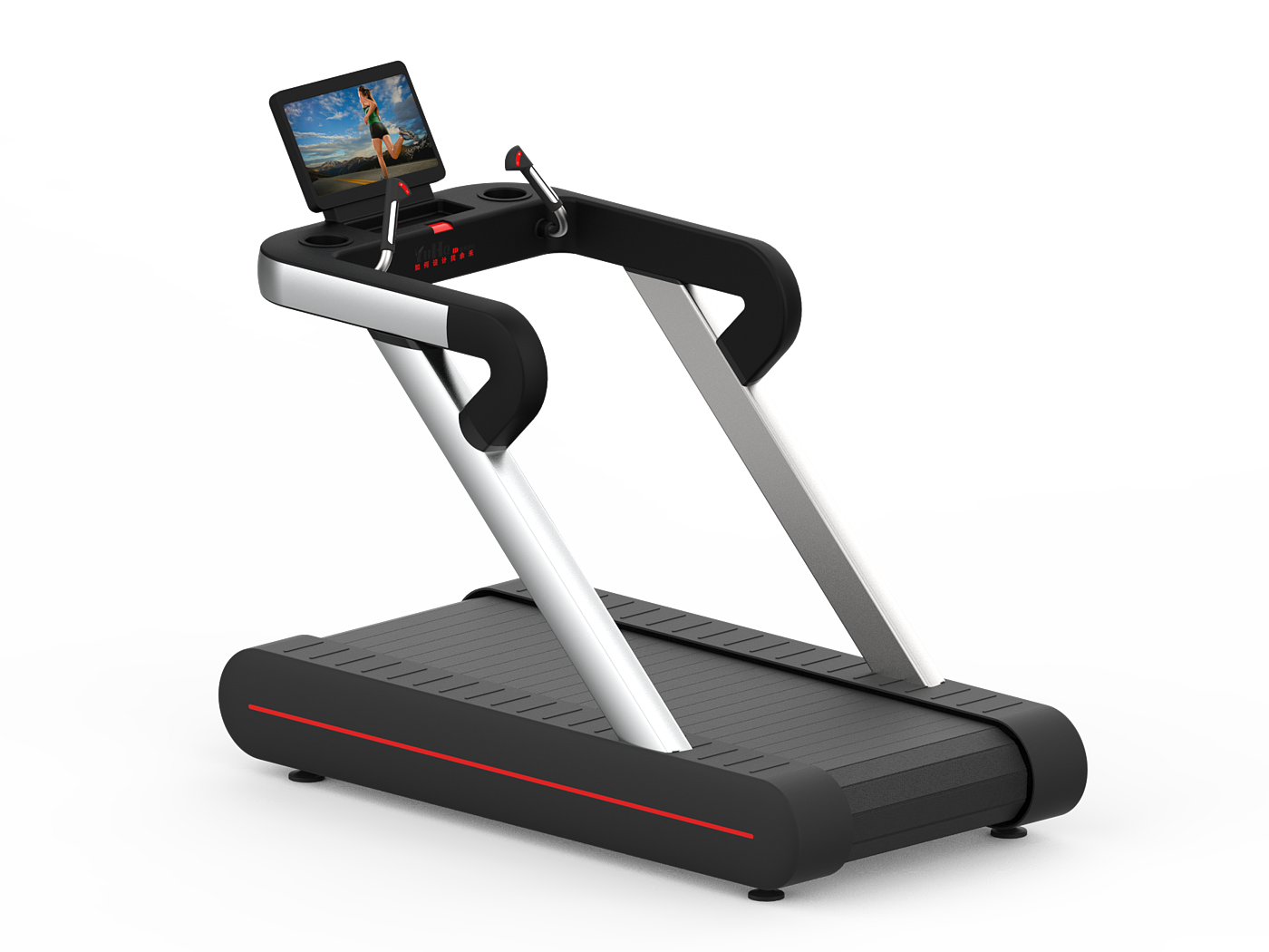 Yu He design，Fitness equipment design，Non moving mechanical commercial treadmill，Mechanical treadmill，Treadmill design，Design of Yuhe treadmill，