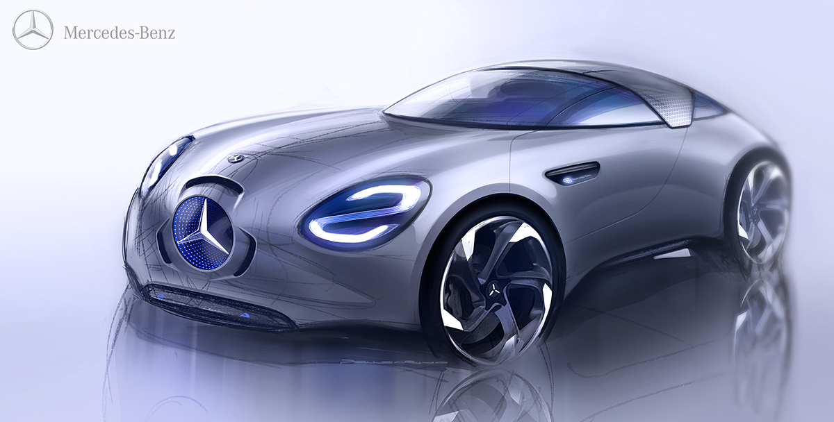 Automobile design，Hand drawn，draft，Dario Pellegri，