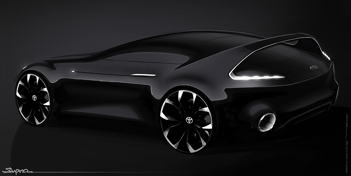 Automobile design，Hand drawn，draft，Dario Pellegri，