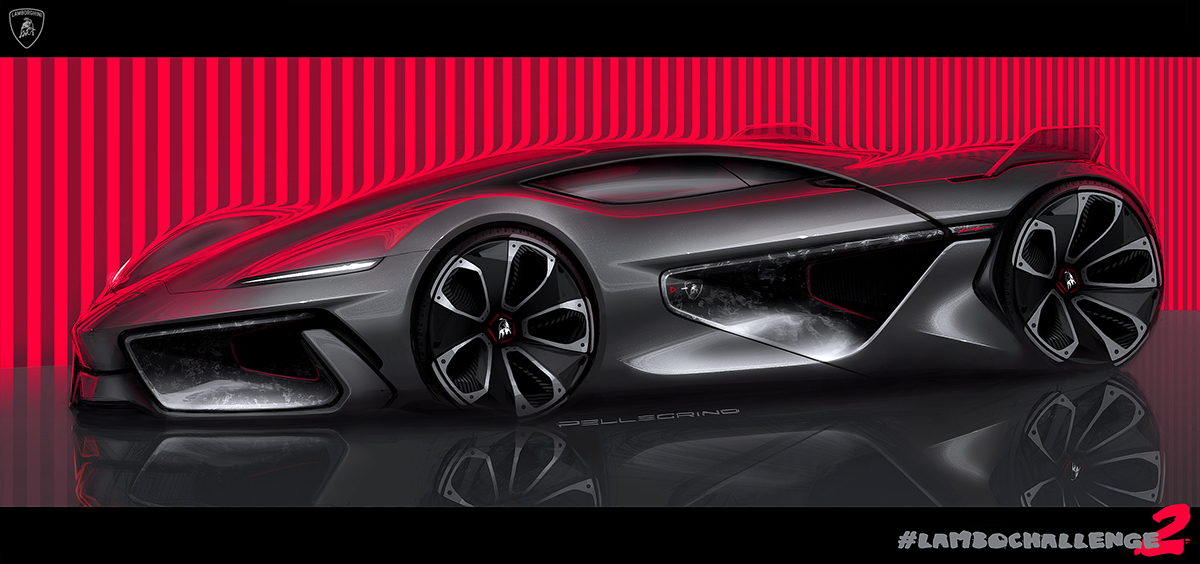 Automobile design，Hand drawn，draft，Dario Pellegri，