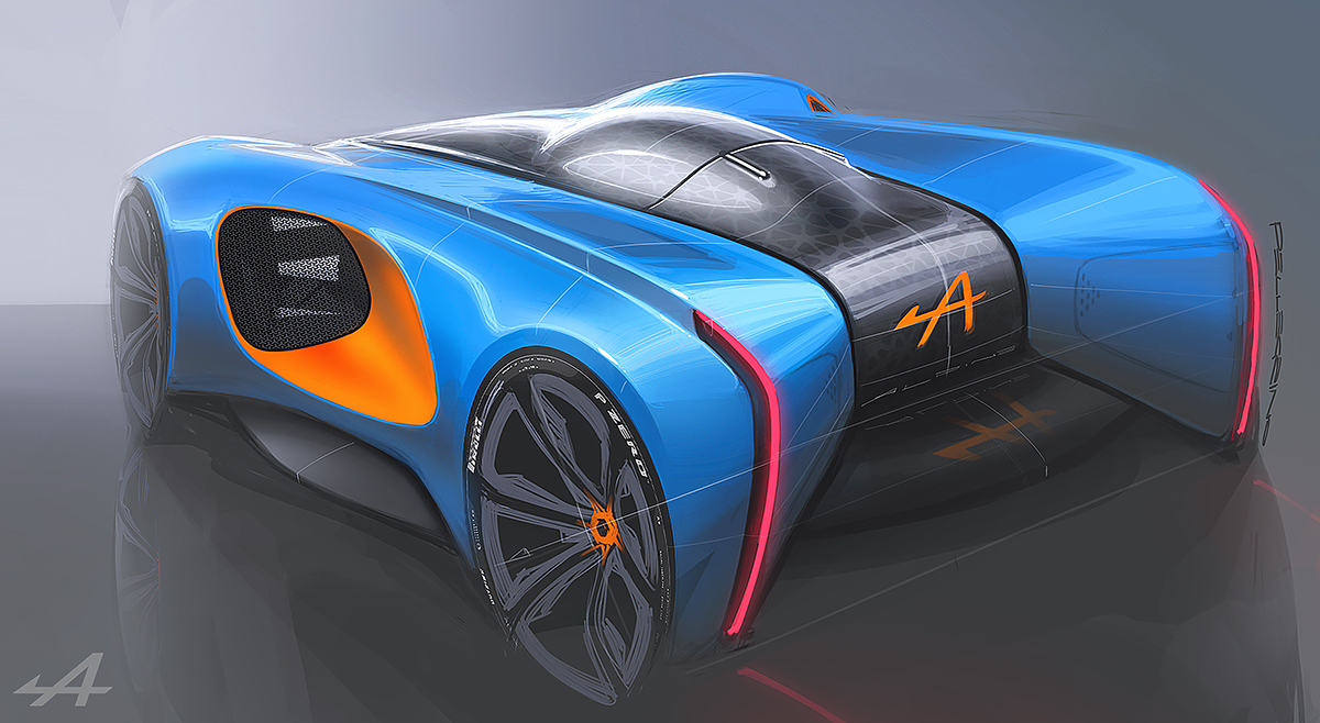 Automobile design，Hand drawn，draft，Dario Pellegri，