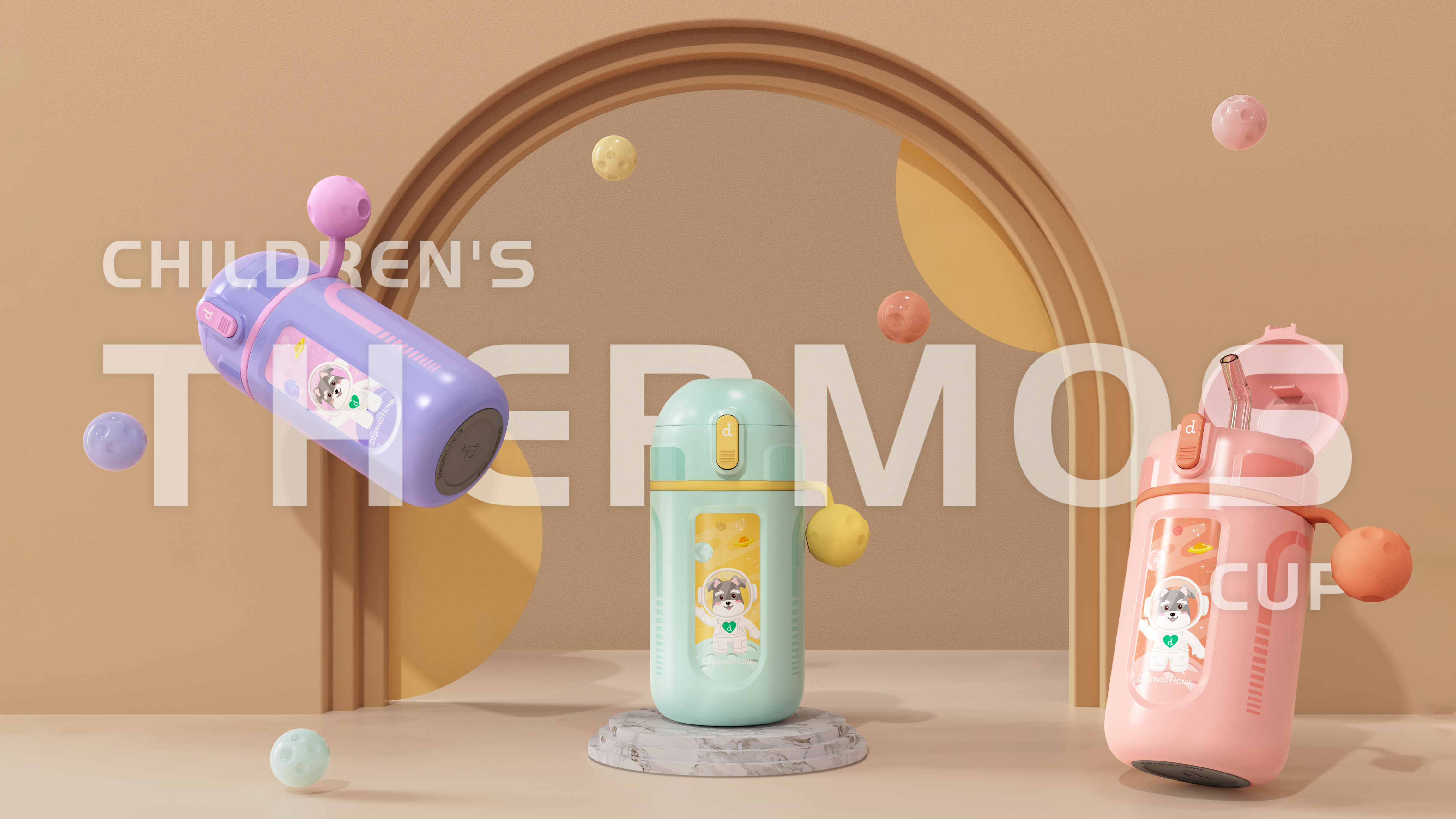 children，vacuum cup，Space，Decompression ball，interest，lovely，color，