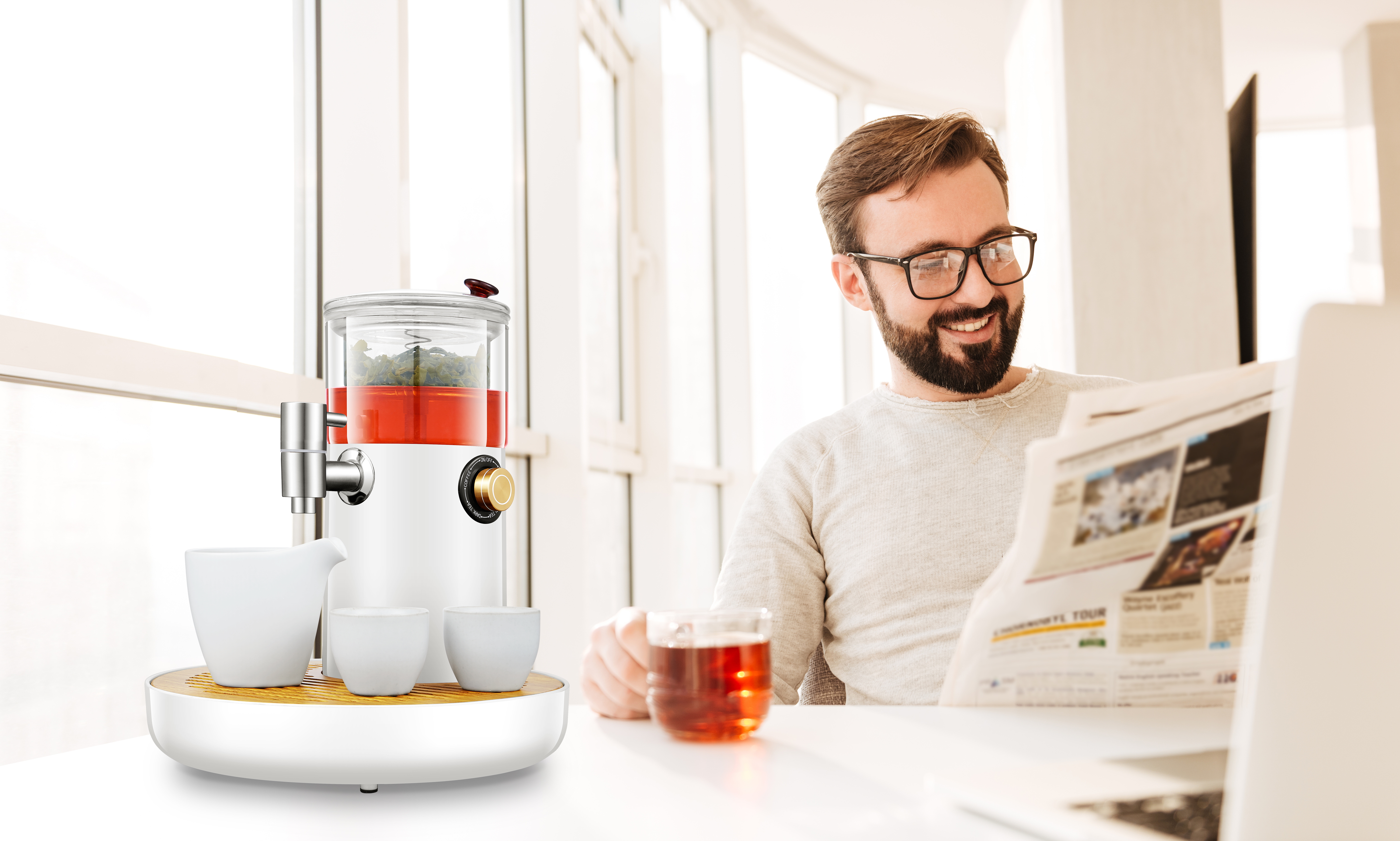 Tea drinking machine，Tea making machine，