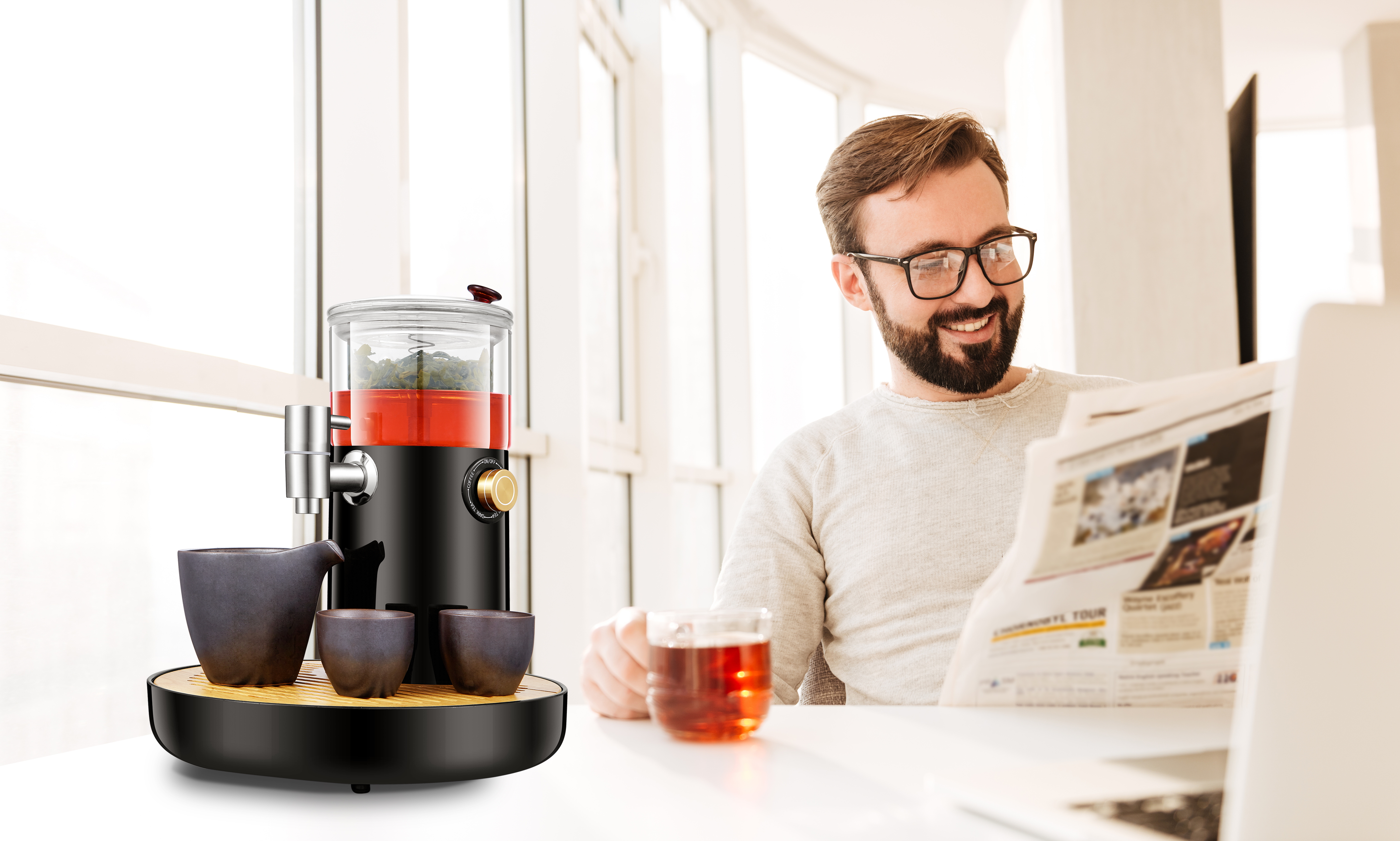 Tea drinking machine，Tea making machine，