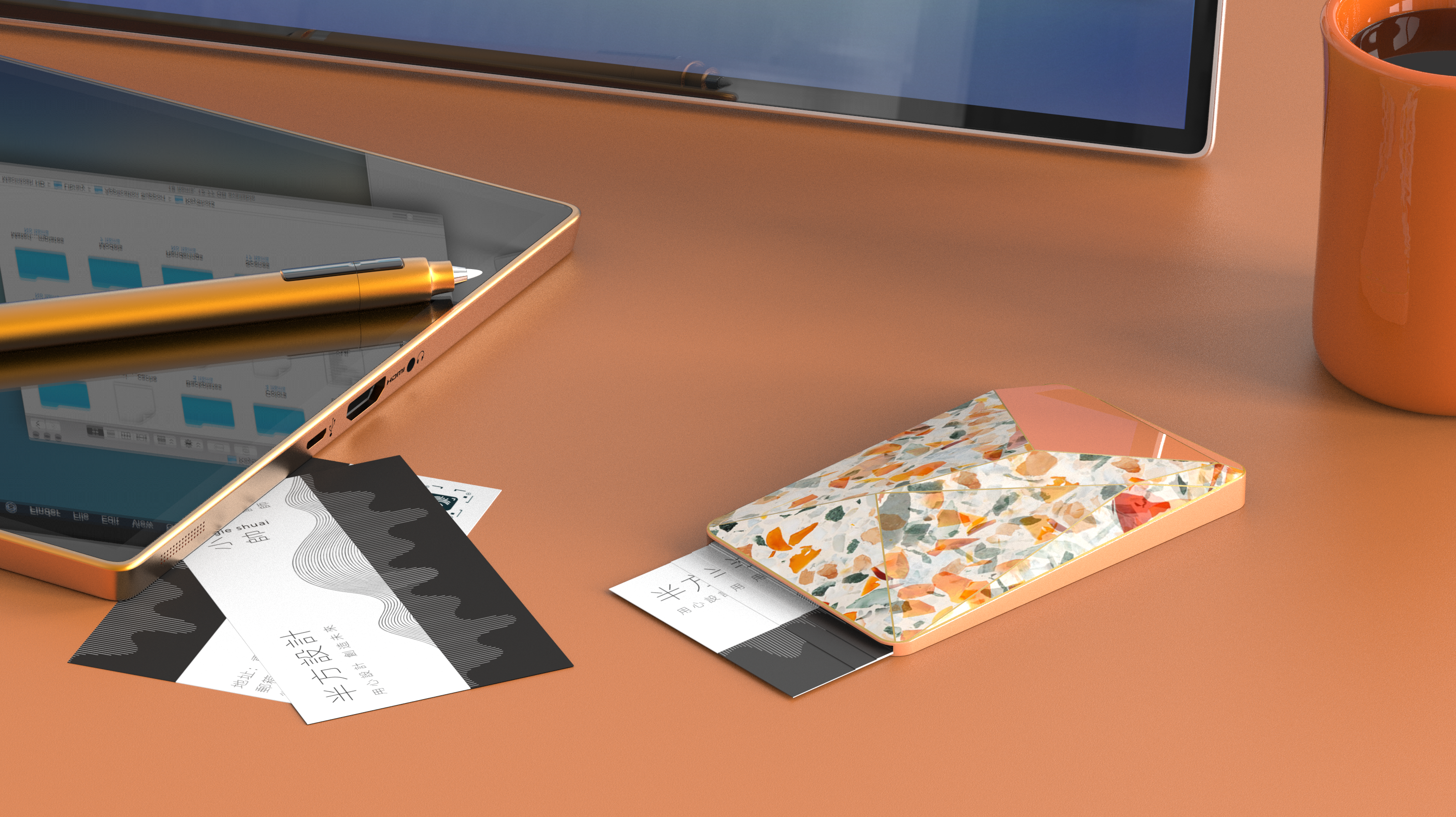 product design，Business card holder，Cultural and creative products，