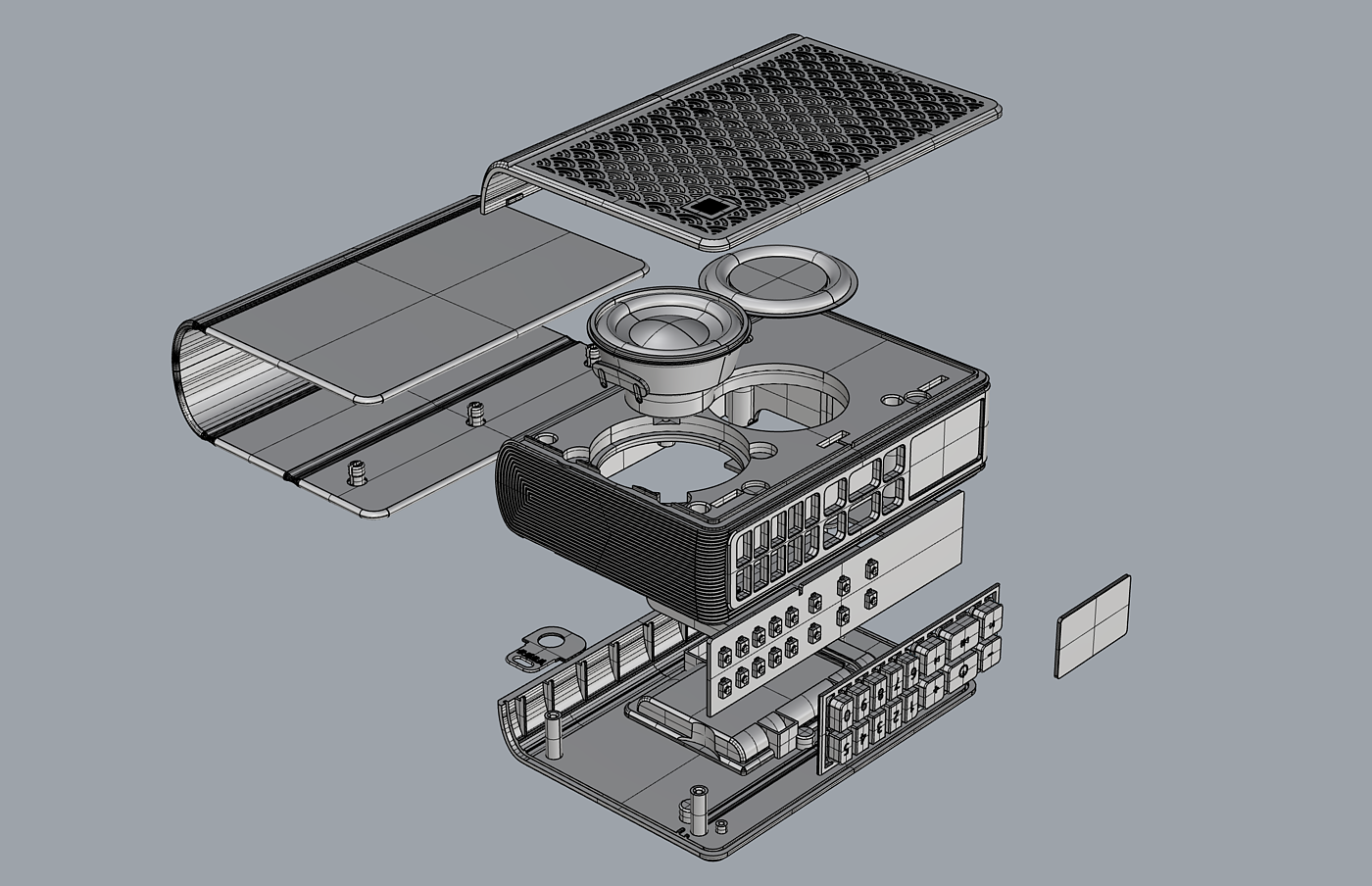 industrial design，loudspeaker box，