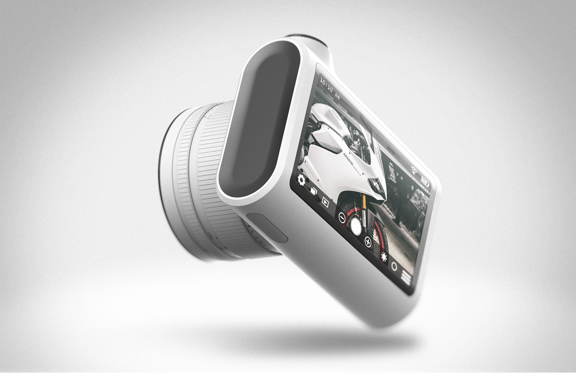 Entry level camera，Digital camera，white，fresh，Simplicity，inspiration，pretty，pure，