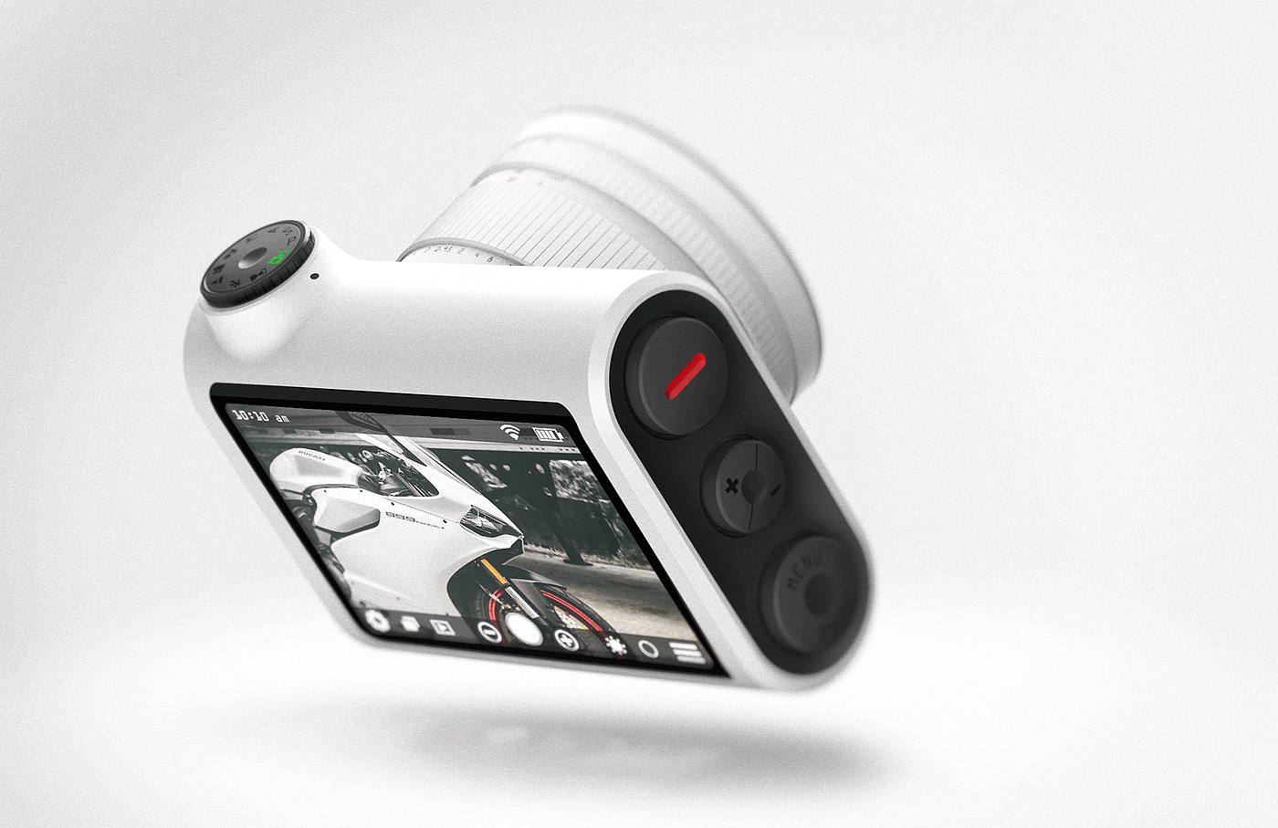 Entry level camera，Digital camera，white，fresh，Simplicity，inspiration，pretty，pure，