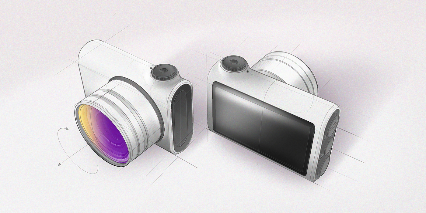 Entry level camera，Digital camera，white，fresh，Simplicity，inspiration，pretty，pure，