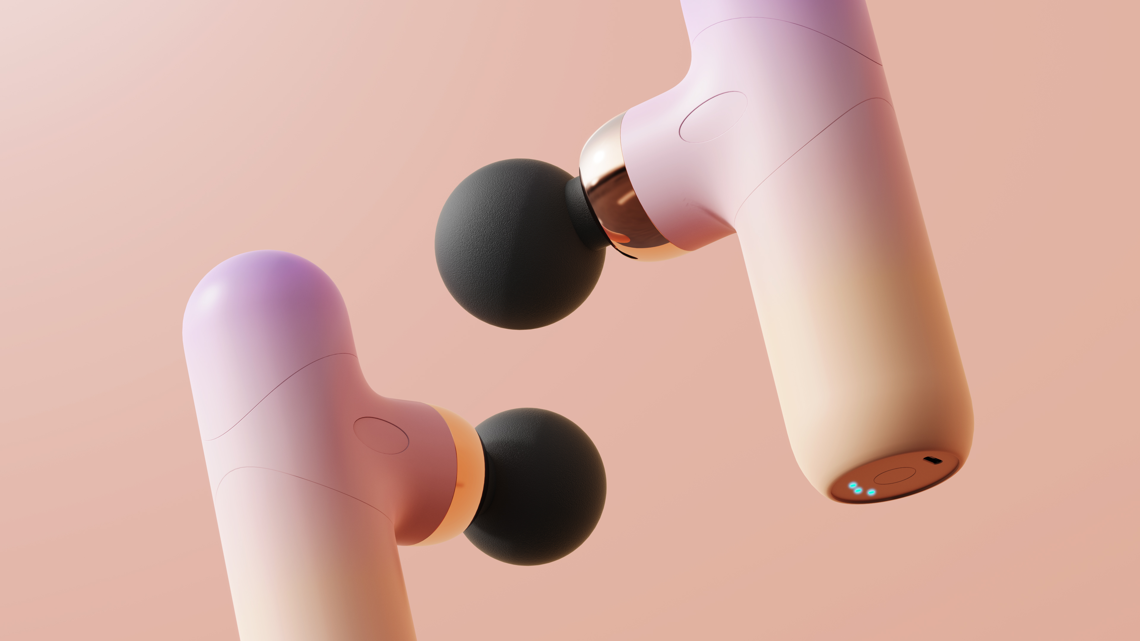 Fascia gun，Gradient，keyshot，cmf，