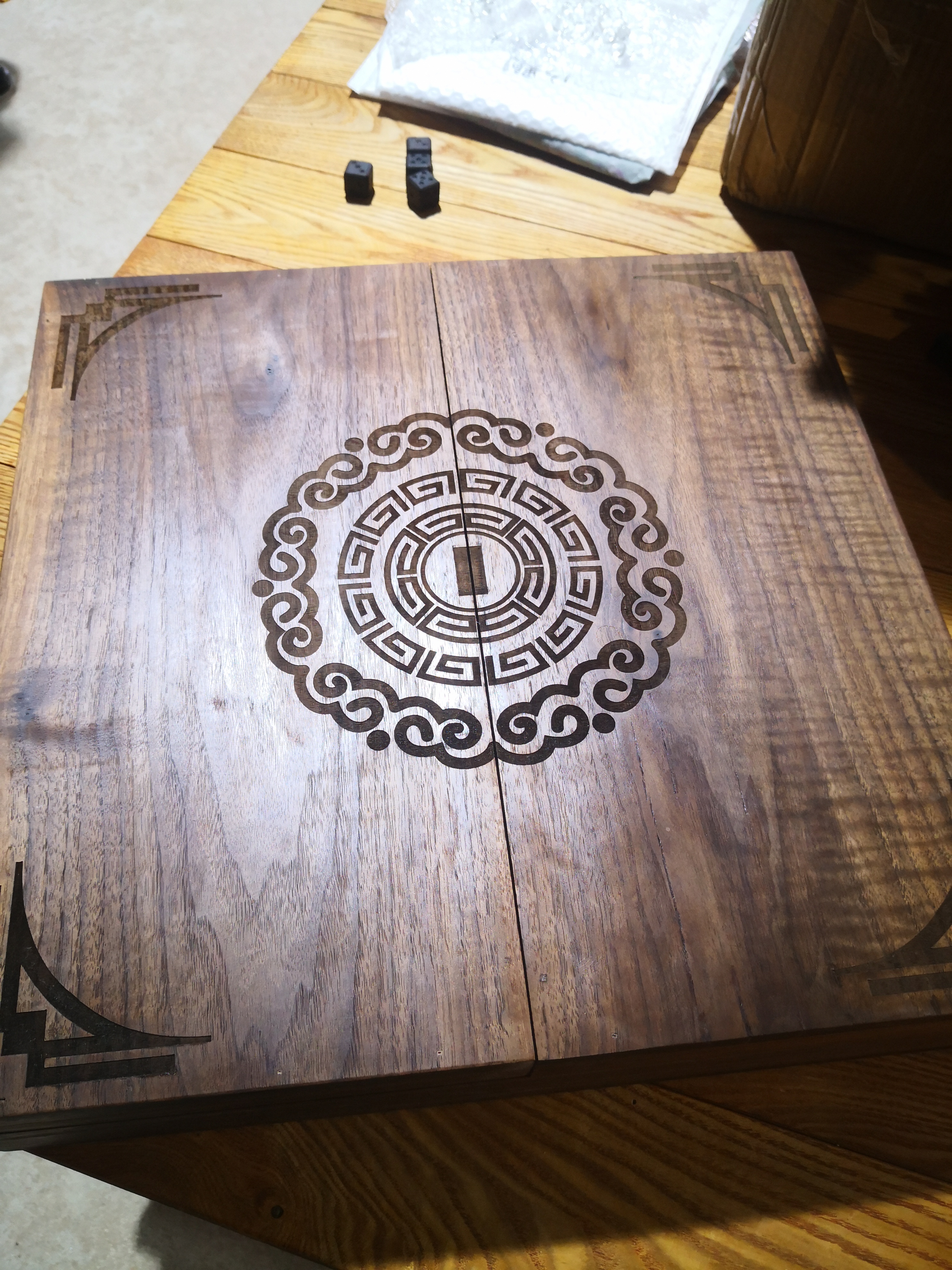 wood，Black walnut，mahjong，