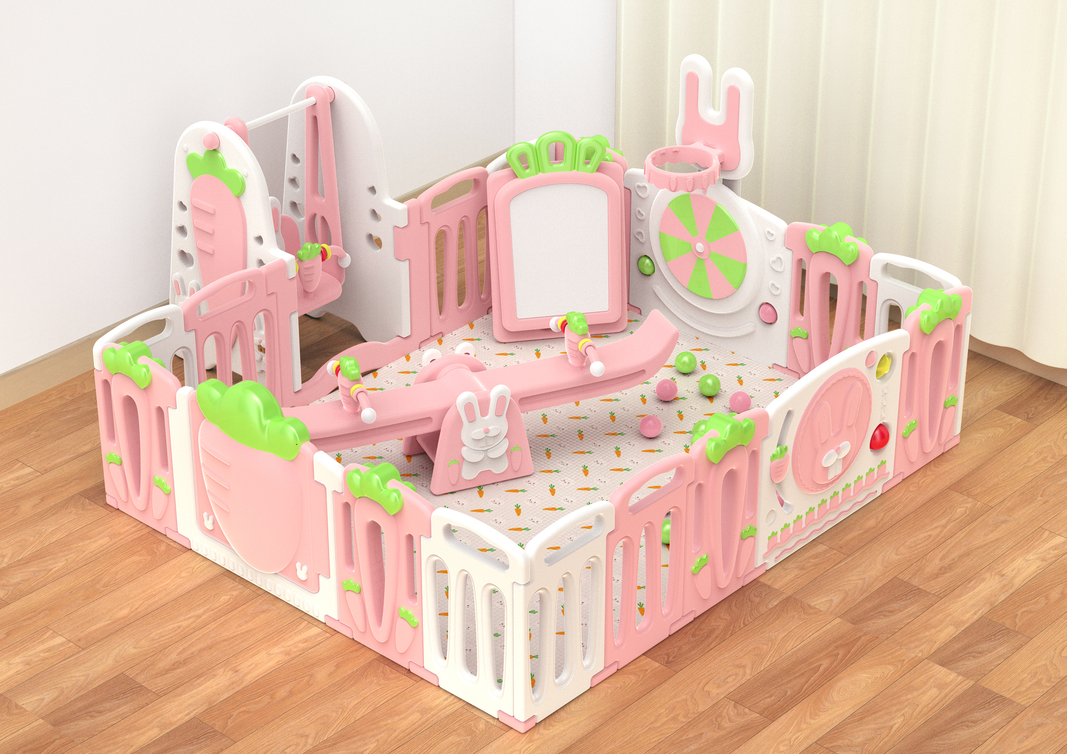 children，enclosure，Cartoon，