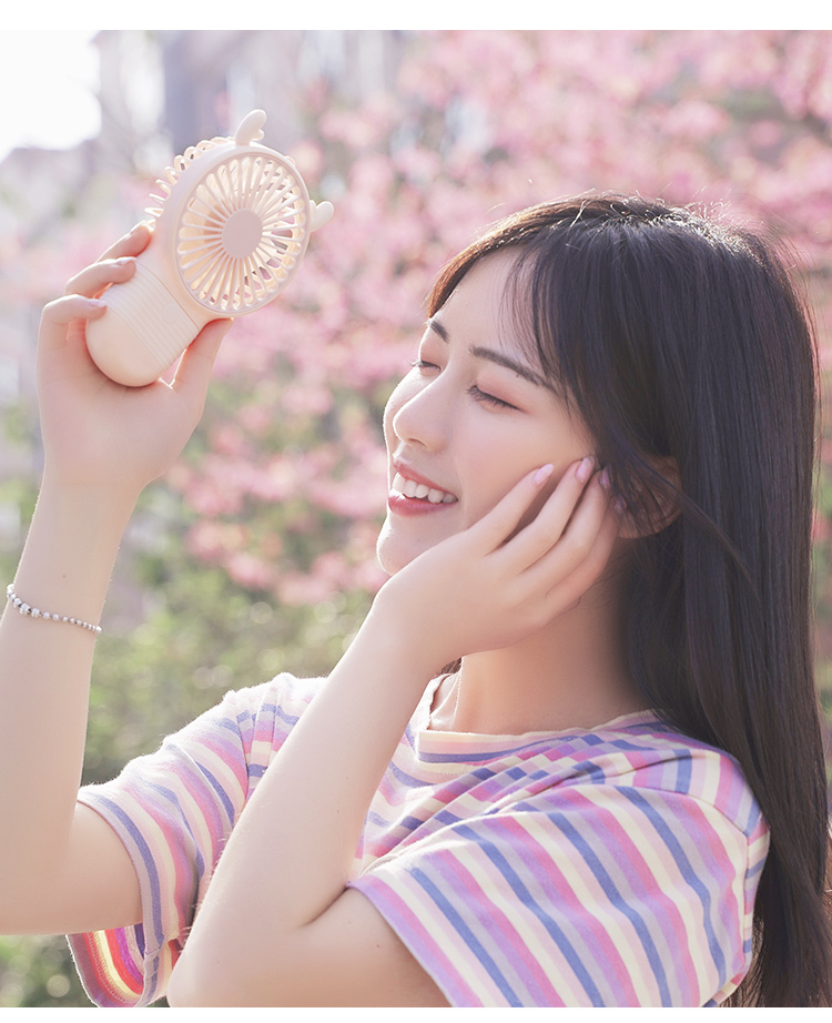 Cute and small, easy to carry, windy and silent!!!，