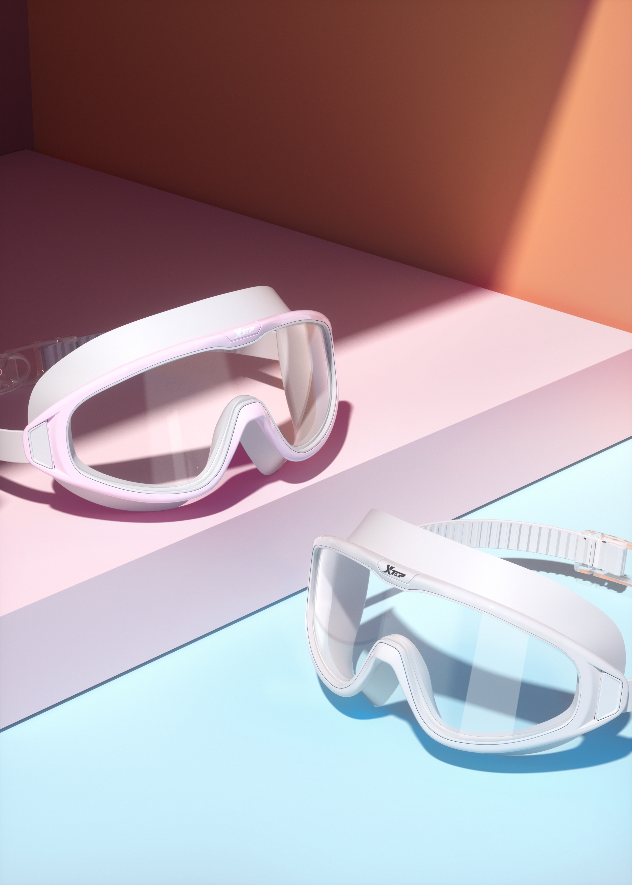 Swimming goggles，Product modeling，Product rendering，c4d，oc，sports goods，online retailers，