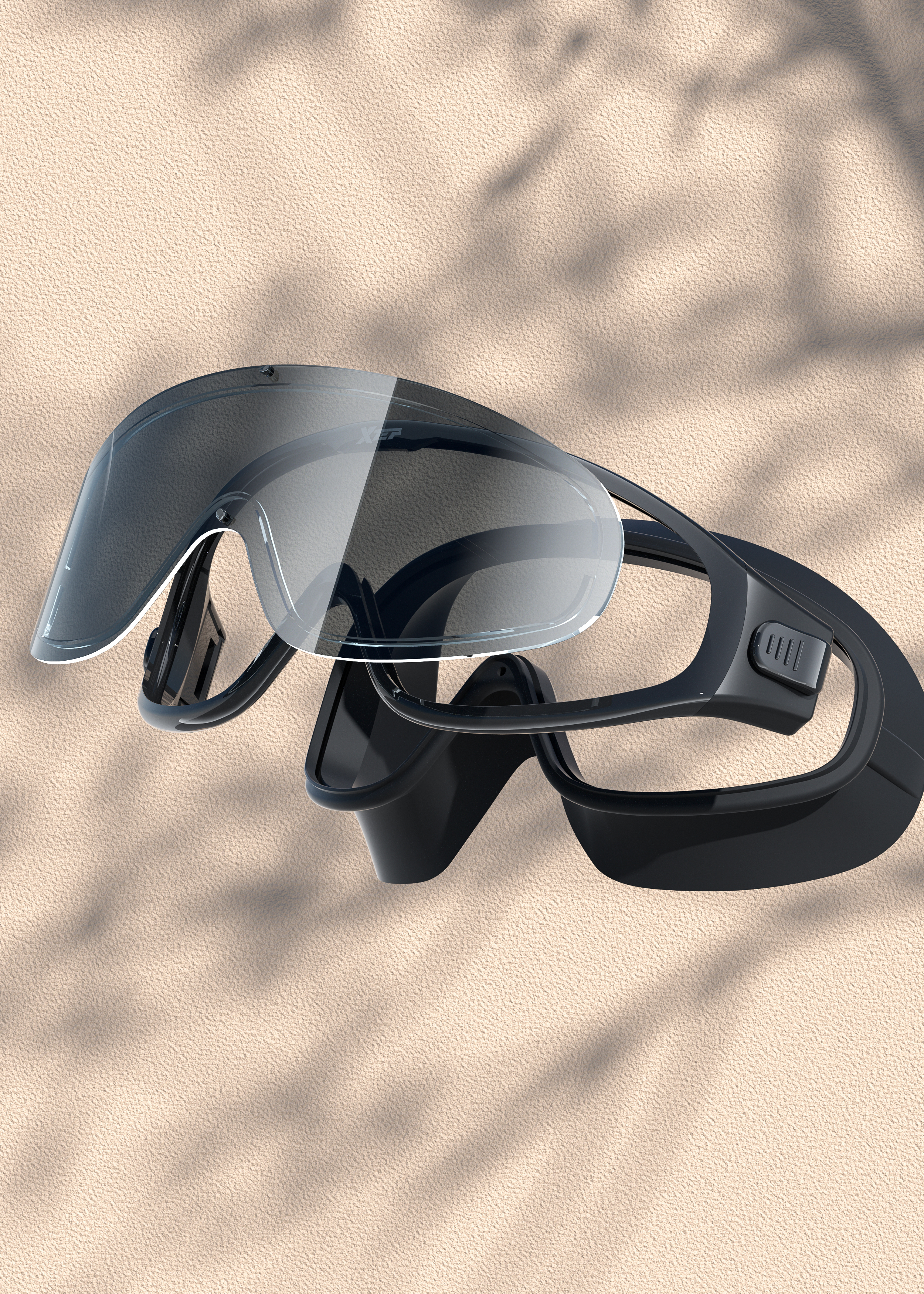 Swimming goggles，Product modeling，Product rendering，c4d，oc，sports goods，online retailers，