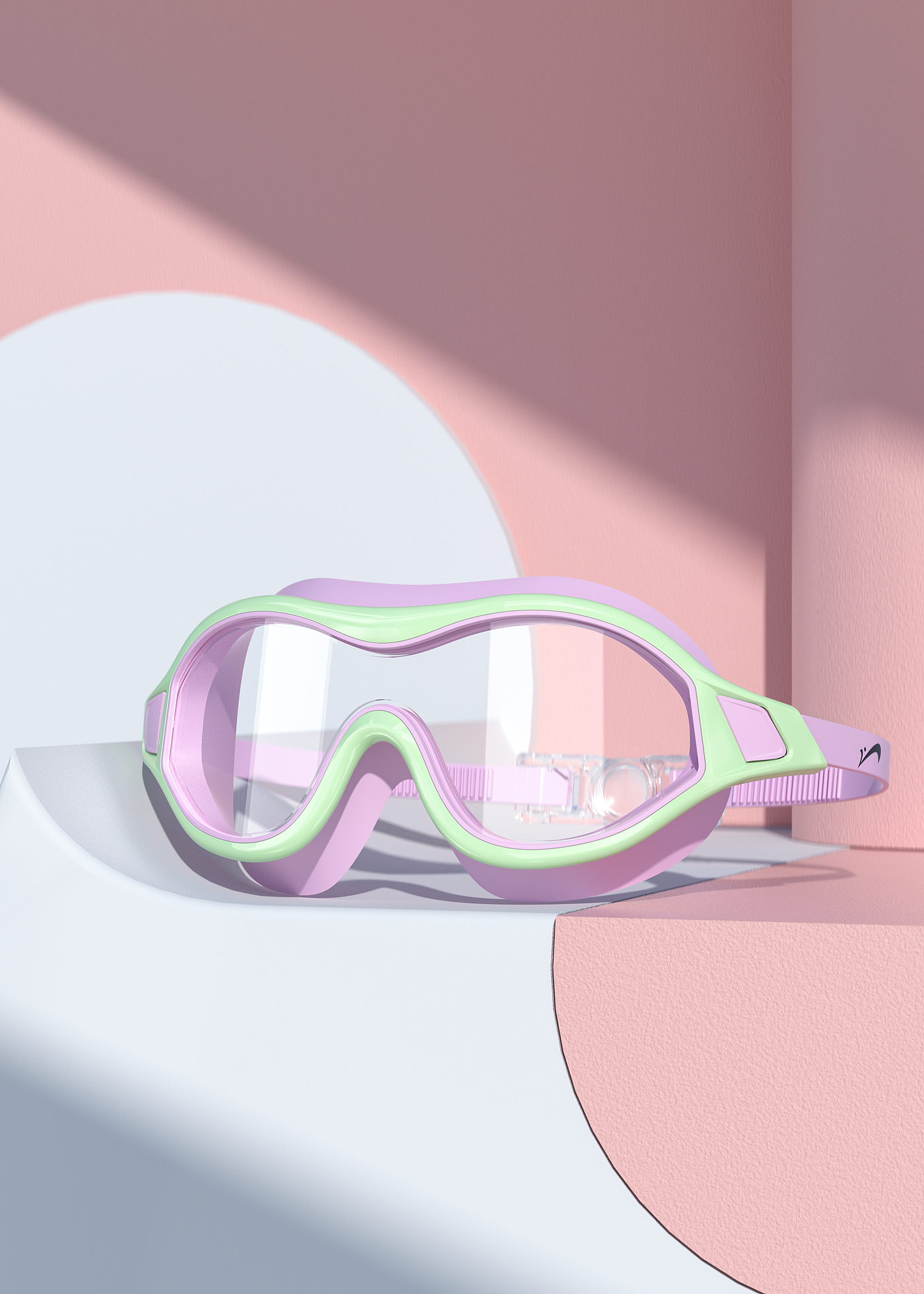 Swimming goggles，Product modeling，Product rendering，c4d，oc，sports goods，online retailers，