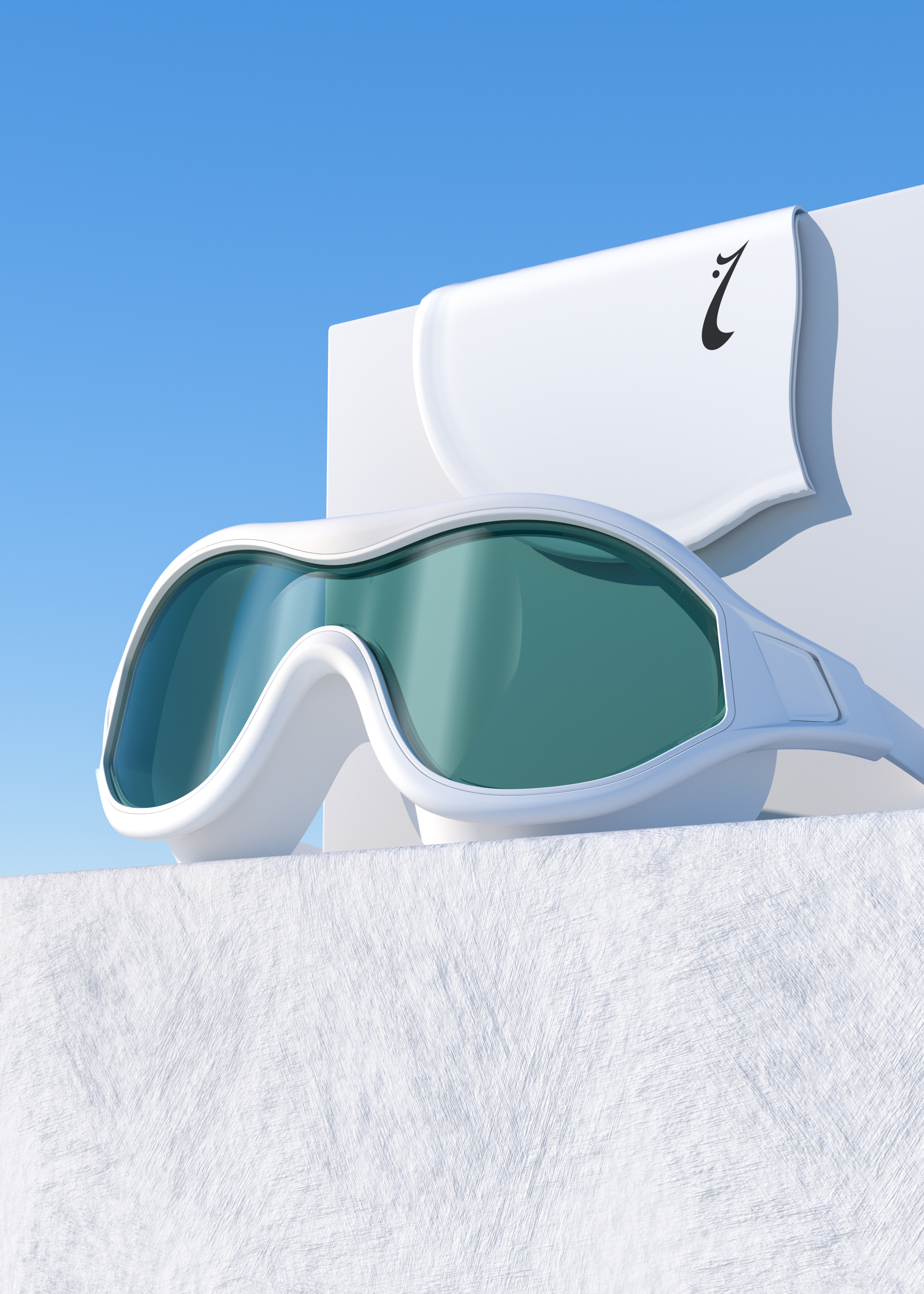 Swimming goggles，Product modeling，Product rendering，c4d，oc，sports goods，online retailers，