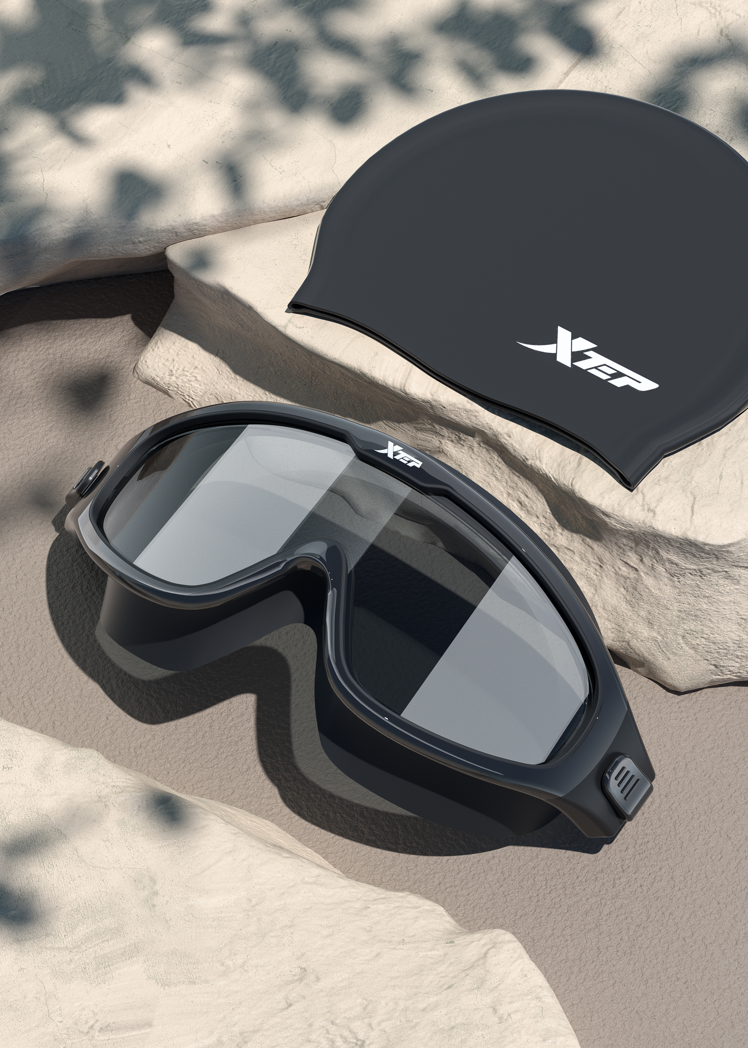 Swimming goggles，Product modeling，Product rendering，c4d，oc，sports goods，online retailers，