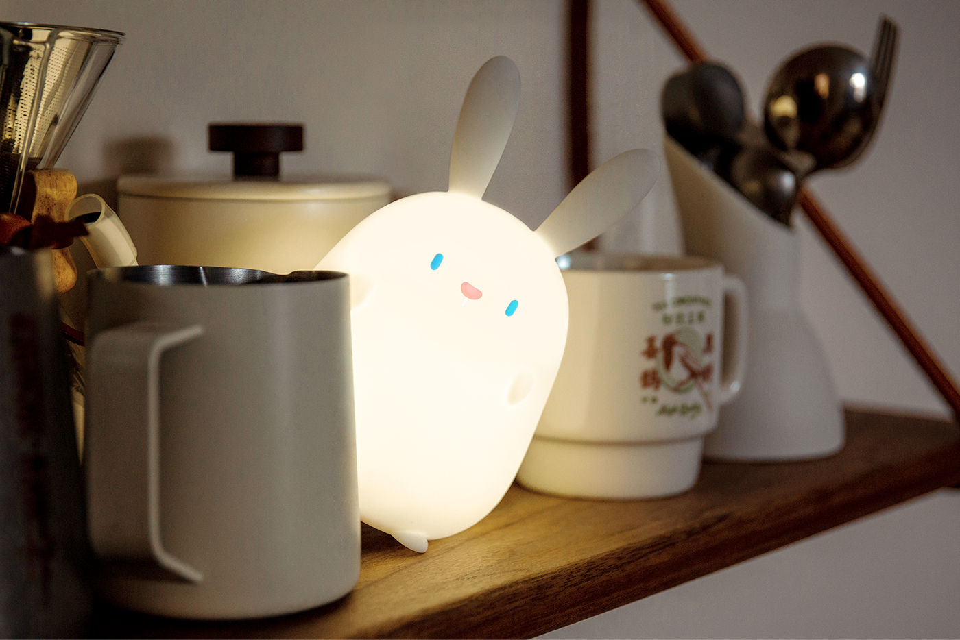 read，accompany，Mother and baby，Silicone lamp，lovely，