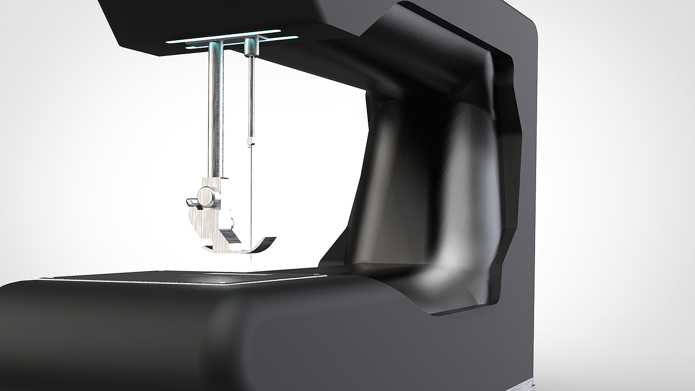 LADA 77 sewing machine，Liquid crystal display，screen，conceptual design，