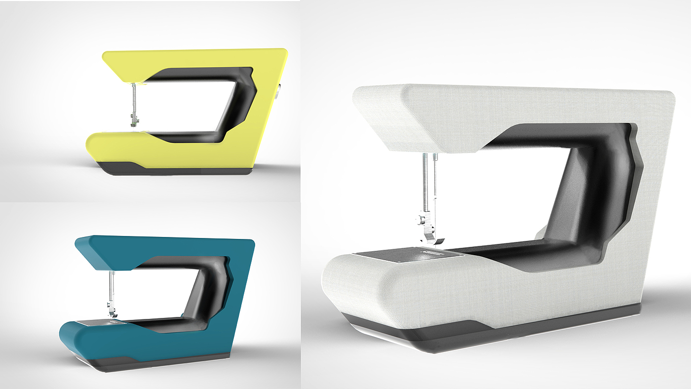 LADA 77 sewing machine，Liquid crystal display，screen，conceptual design，