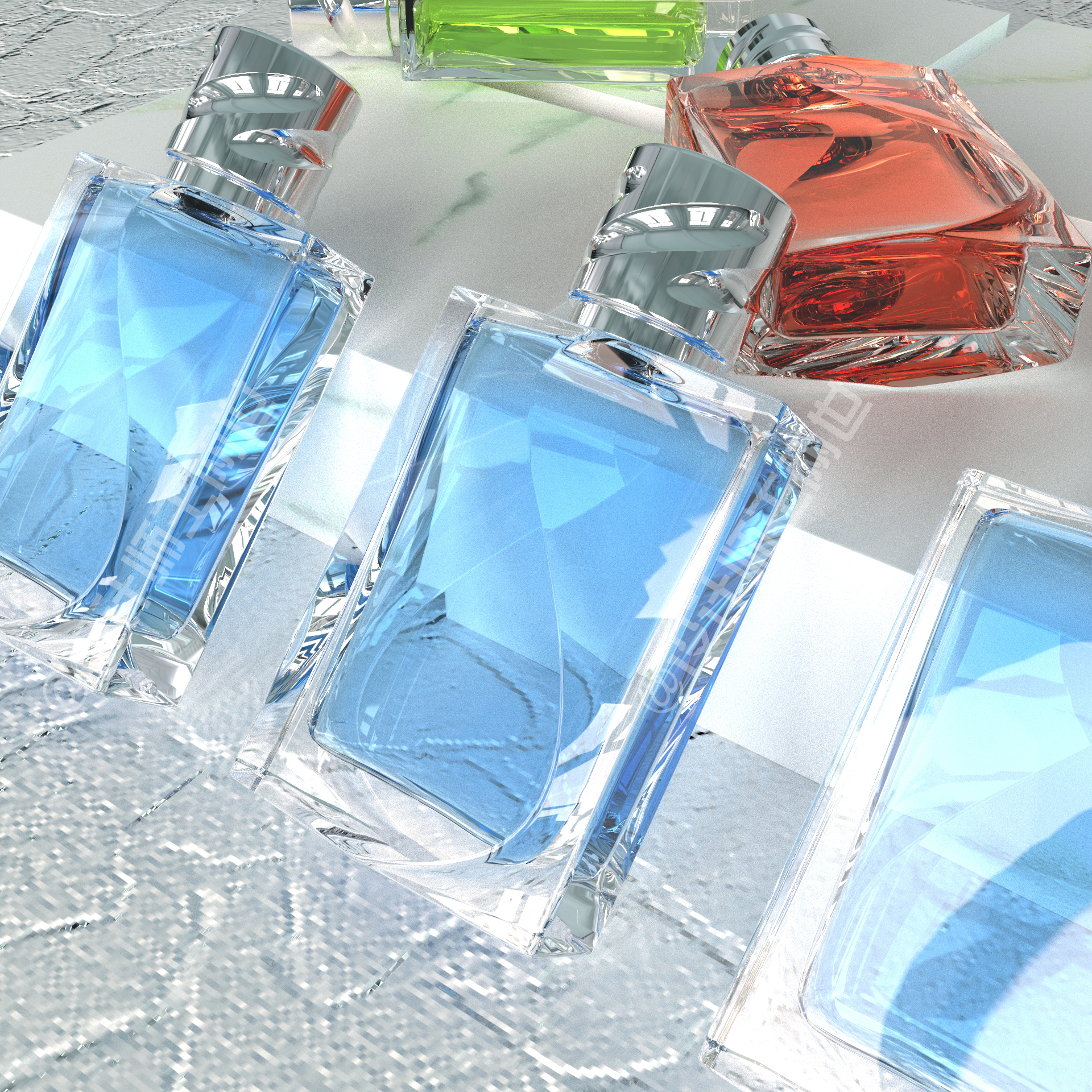 Perfume，Perfume bottle，Cosmetics，packing design，