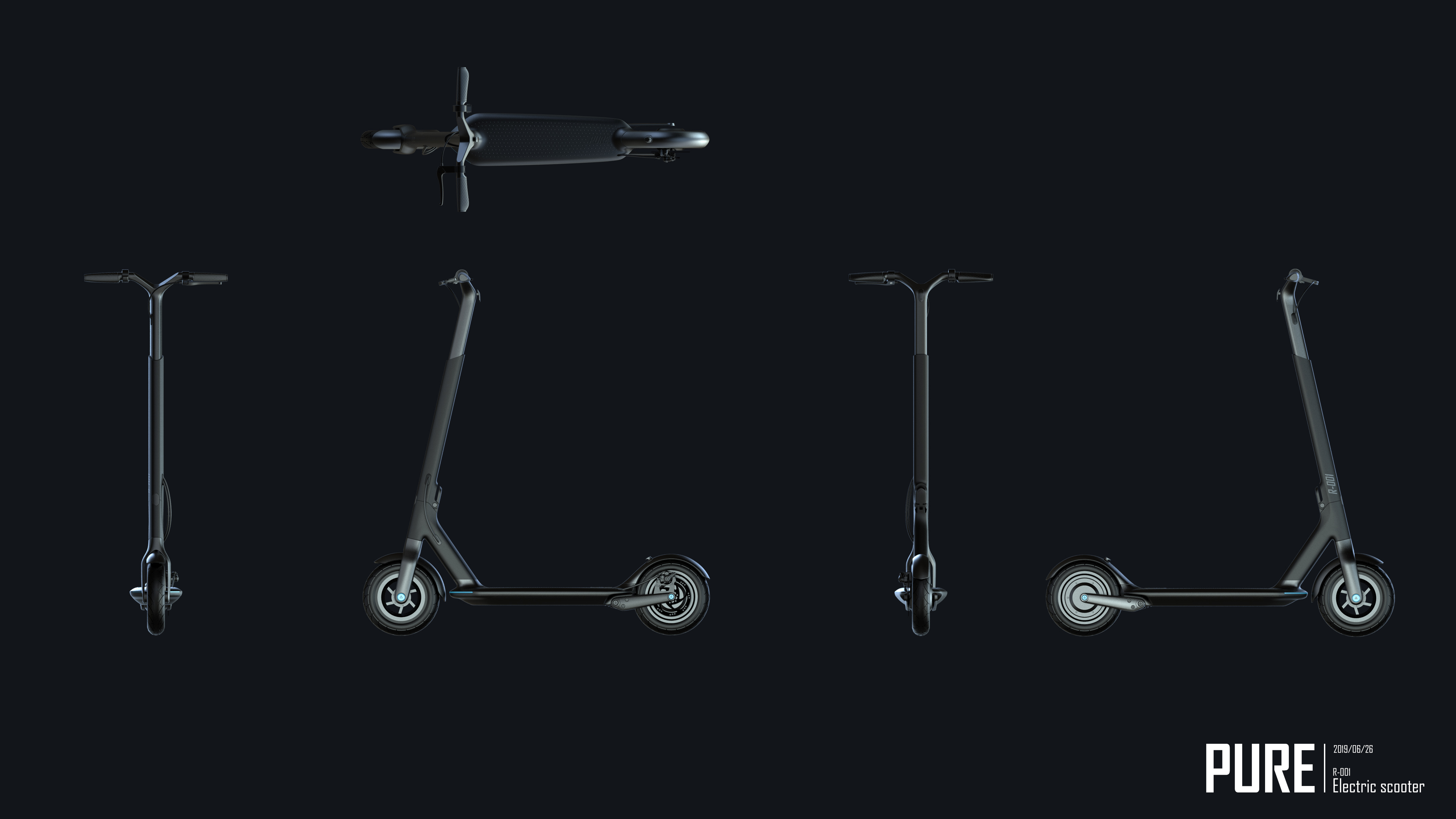 Husky original design，Appearance design，vehicle，Electric scooter，