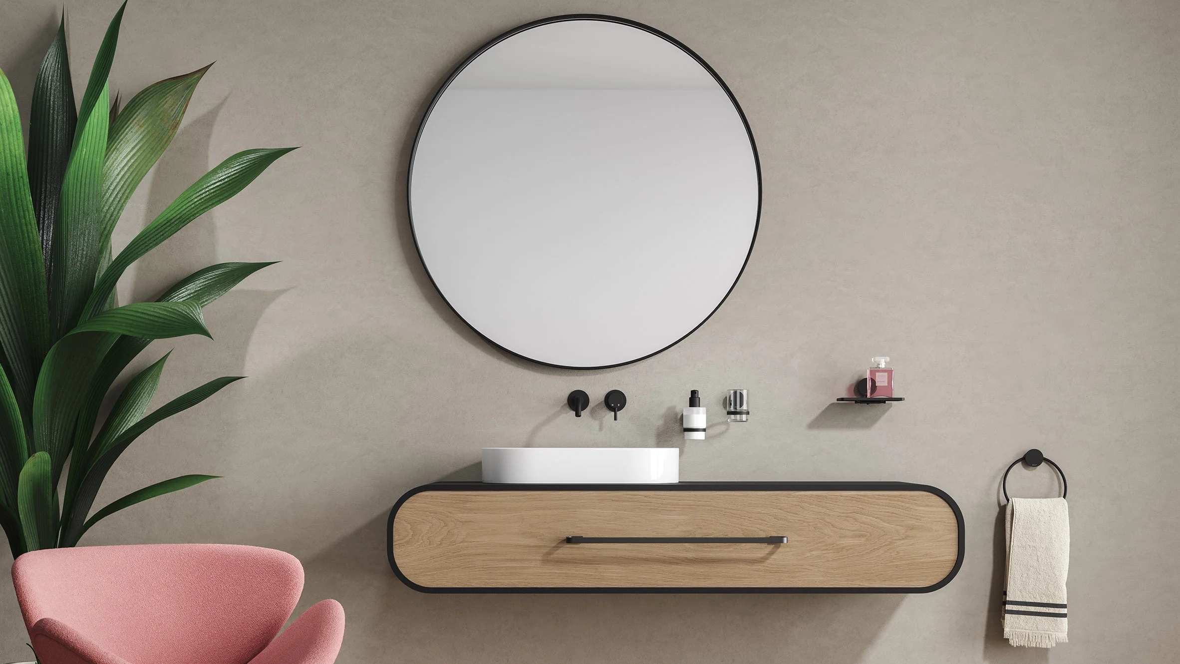 Geesa，Opal，towel ring，product design，Kitchen and Bathroom Storage，