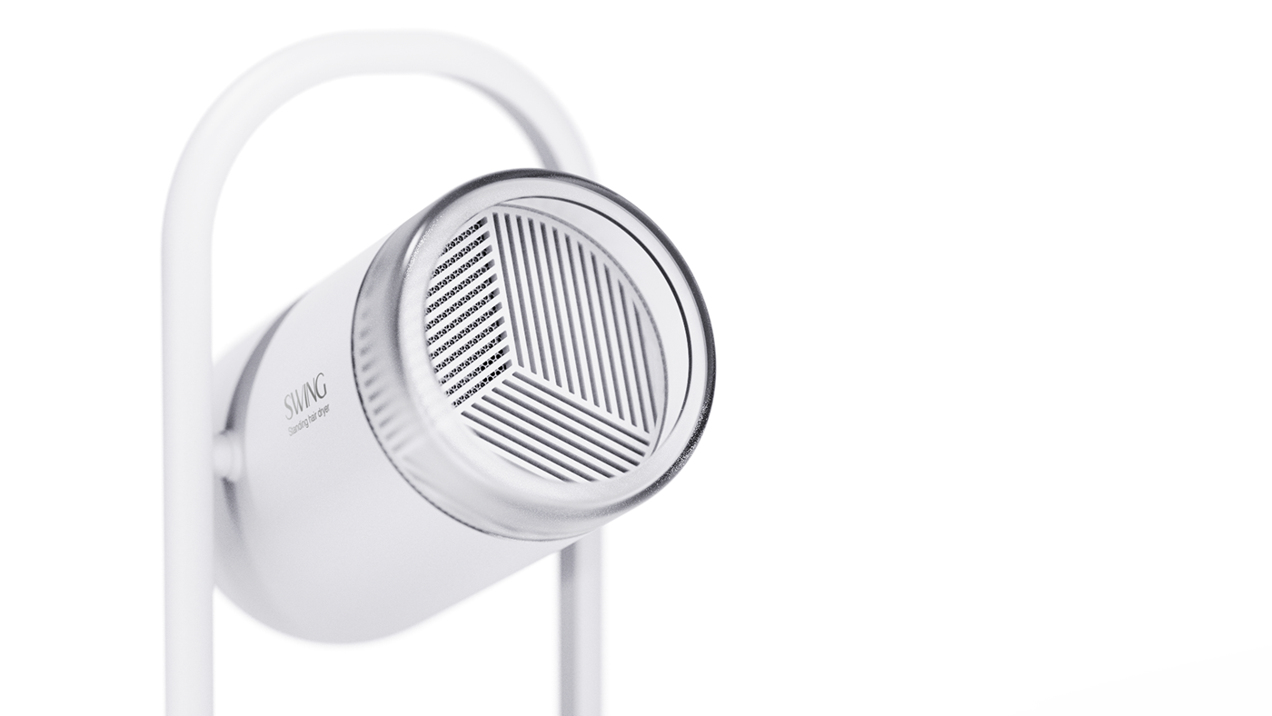 product design，hair drier，visualization，swing，