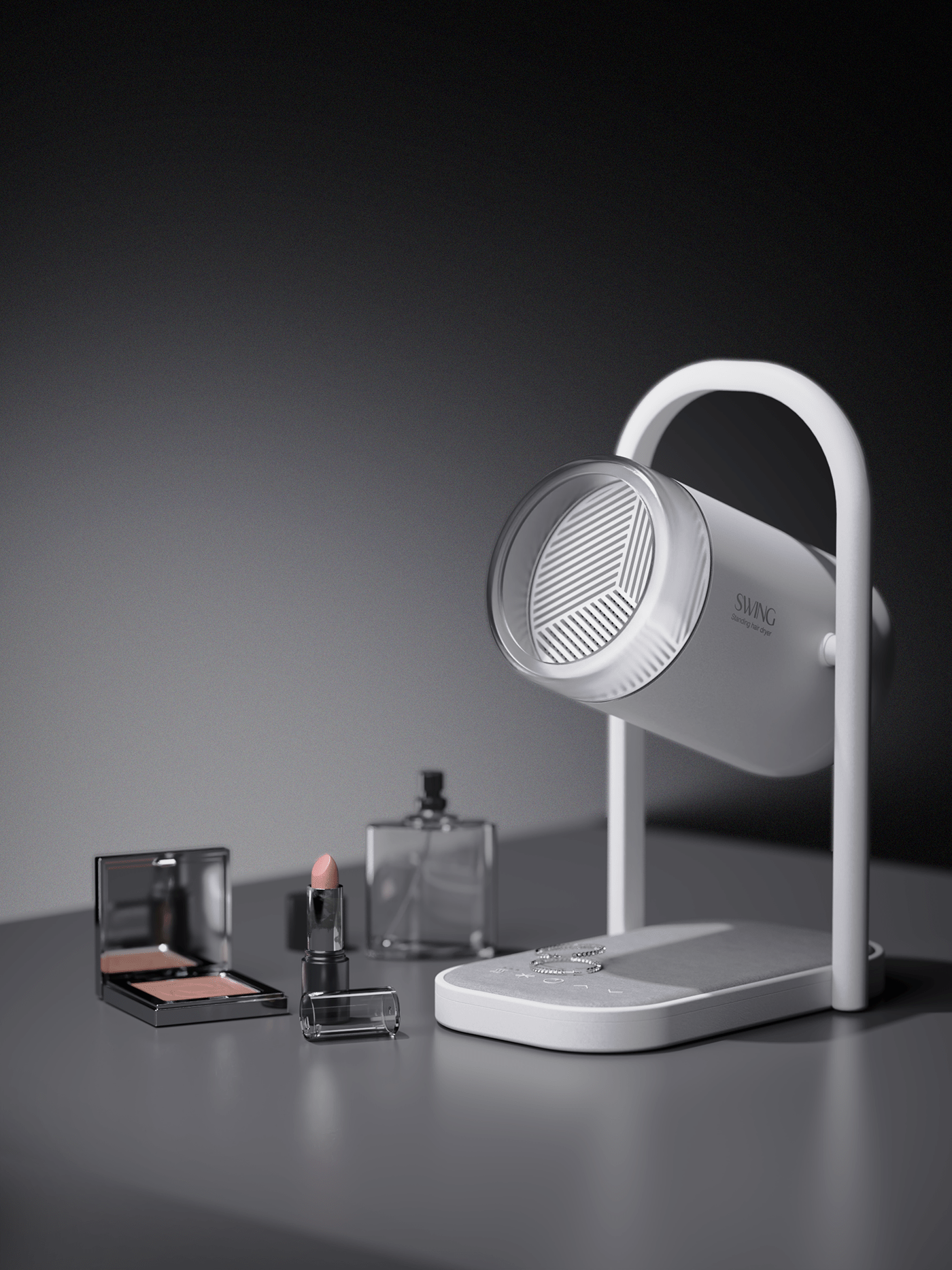 product design，hair drier，visualization，swing，