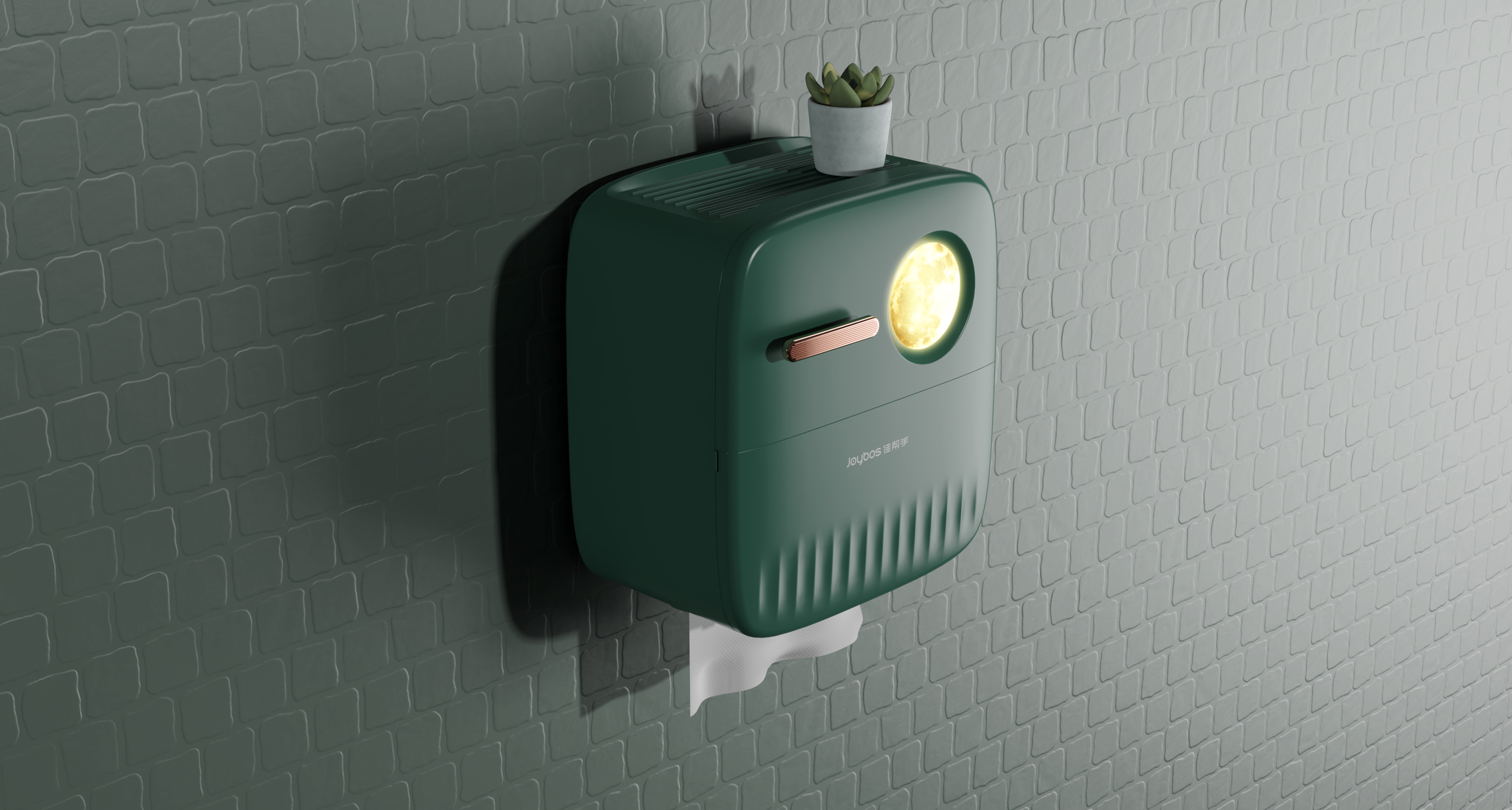 Wall mounted tissue box，Sanitary napkin box，Night light，