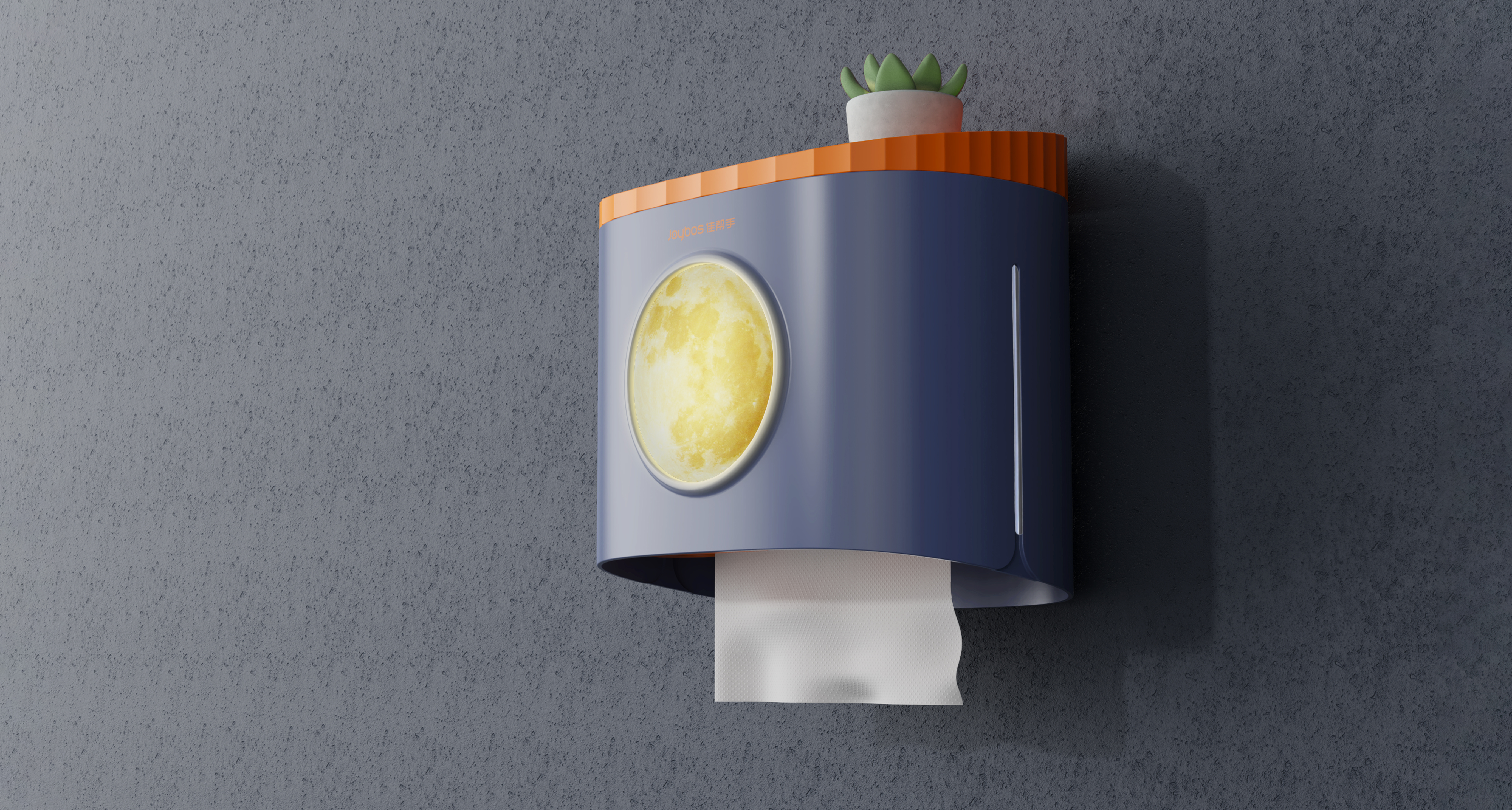 Wall mounted tissue box，Sanitary napkin box，Night light，